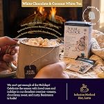 Four O'Clock White Chocolate & Coconut White Tea, Organic, Fairtrade, Holiday Winter Collection, Low Caffeine, All Natural, Sugar-Free, Kosher, Gluten-free, 15 Tea Bags