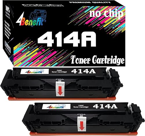 Dell Juego de 2 cartuchos de tóner 4Benefit compatibles con 414A W2020A, solo repuesto para impresora láser Laser-Jet Color MFP M479fdw M479fdn