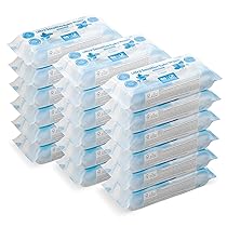 by Amazon Salviette Ultra-Delicate per Bambini 1080 salviette, Senza Profumo, 18 Confezioni da 60 (Precedentemente a Marchio Mama Bear, Stesso Prodotto)
