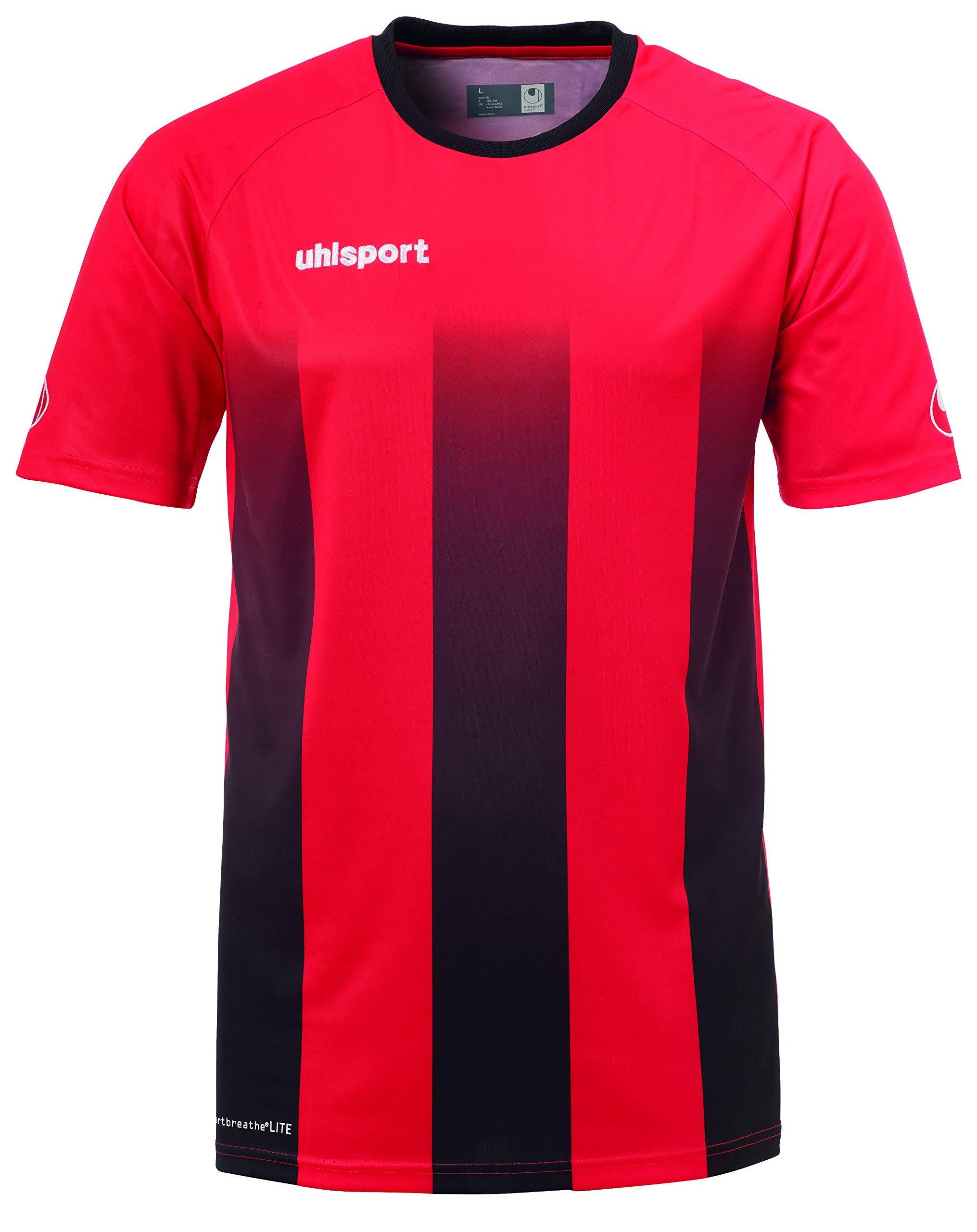 Uhlsport Men Stripe Jersey Men's Training Jersey - red/black, XXXS