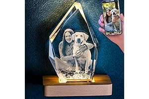 Personalized Dog Memorial Gifts - Custom 3D Crystal Pet Photo