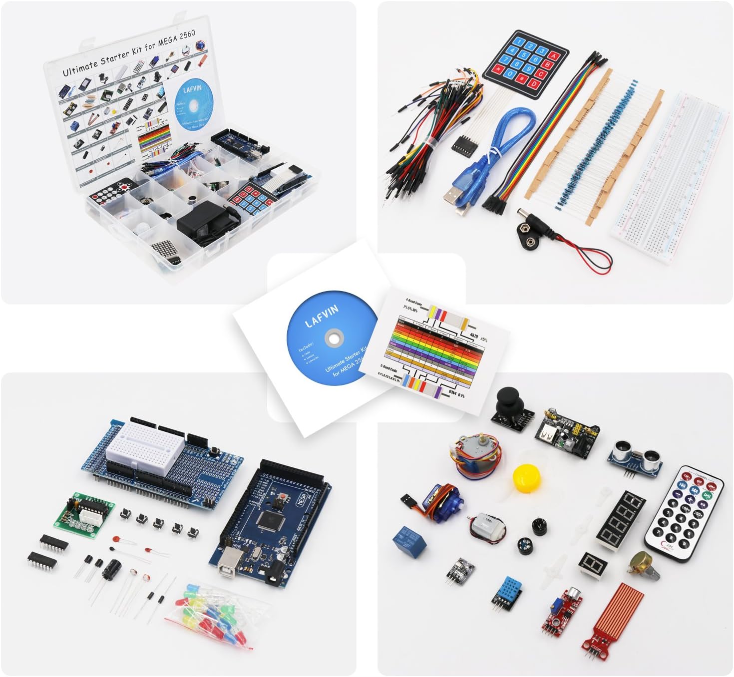 Best Cyber Deals 🔥 LAFVIN Mega 2560 Project Starter Kit for Mega328 Nano with Tutorial Compatible with Arduino IDE