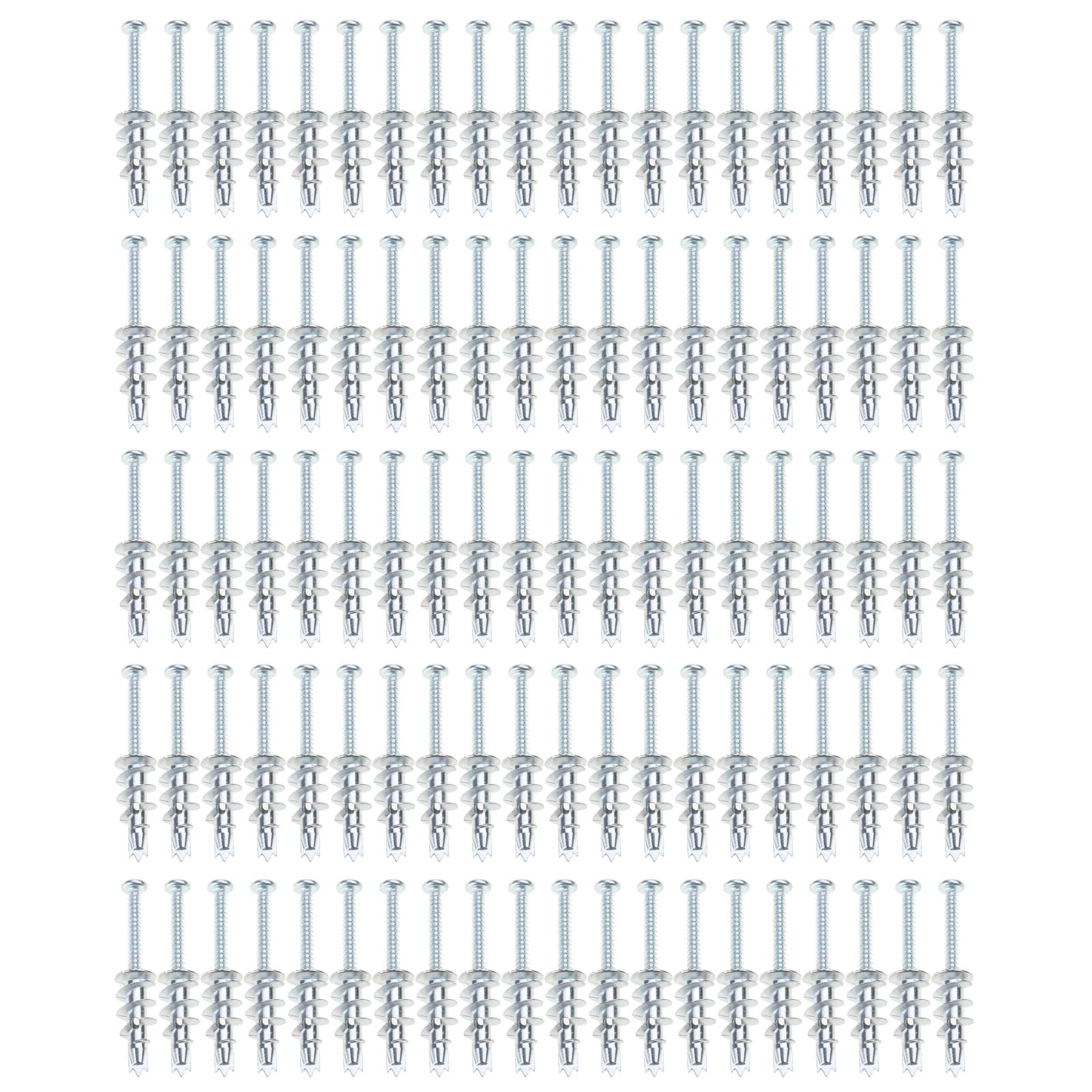 Completes Drywalls Fastening Solution Drilling Metal Anchors & Screws Drywalls Screw & Anchors Set for Secure Mounts Drilling Screws