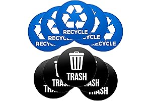 Unleash Waste Management Precision with Recycle Stickers for Trash Bins