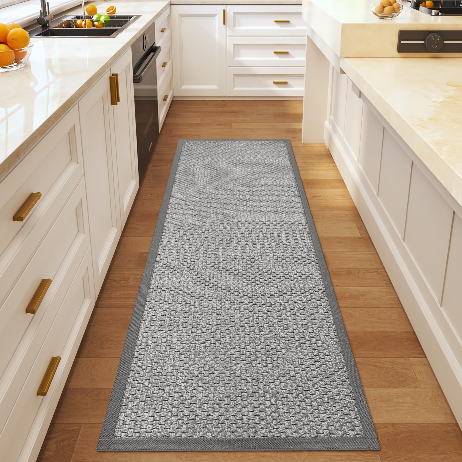 Photo 1 of ** USED ** YDKGL Kitchen Runner Hallway Runner Rug Entryway Rugs Floor Mat 2x6ft Grey