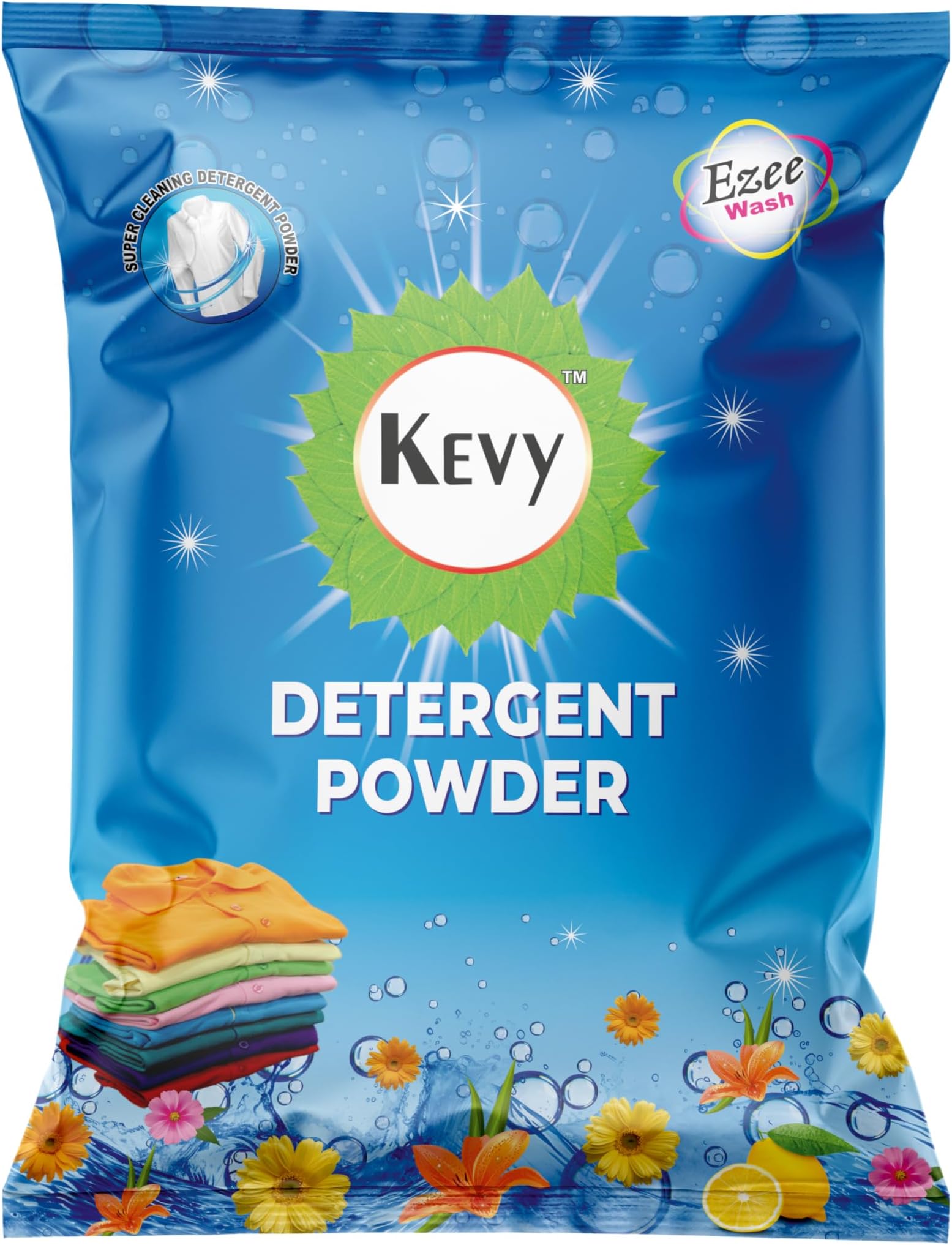 Detergent Powder for Hand Wash, 500g Super Cleaning Detergent Powder for Daily Laundry, Deep Clean for Clothes, Removes Dirt & Tough Stains, Fresh Fragrance, Suitable for Home & Laundry Use