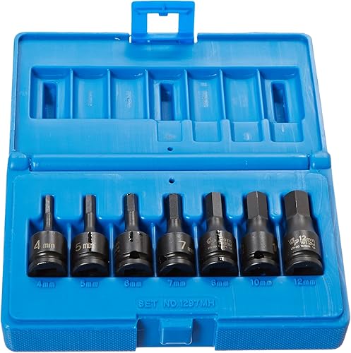 Miniatura 2 de Grey Pneumatic (1297H) 38" Drive Juego de llaves hexagonales de 7 piezas