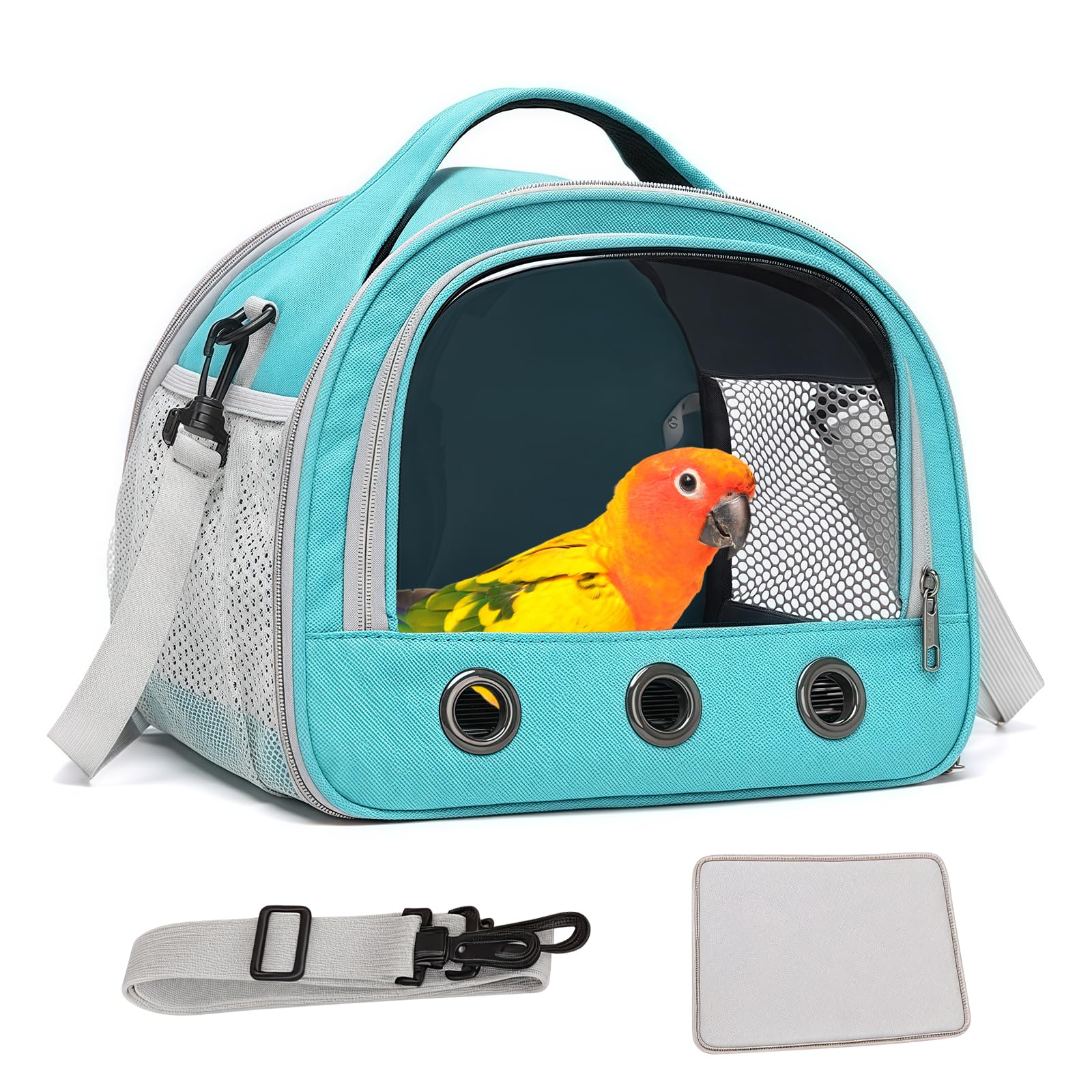 Sac Transport Chat Chien avec Matelas, Sac De Transport pour Chat Chien, Sac De Transport Chats, Sac De Transport pour Petit Chats, pour Petit Chiens, 30 * 27 * 21CM