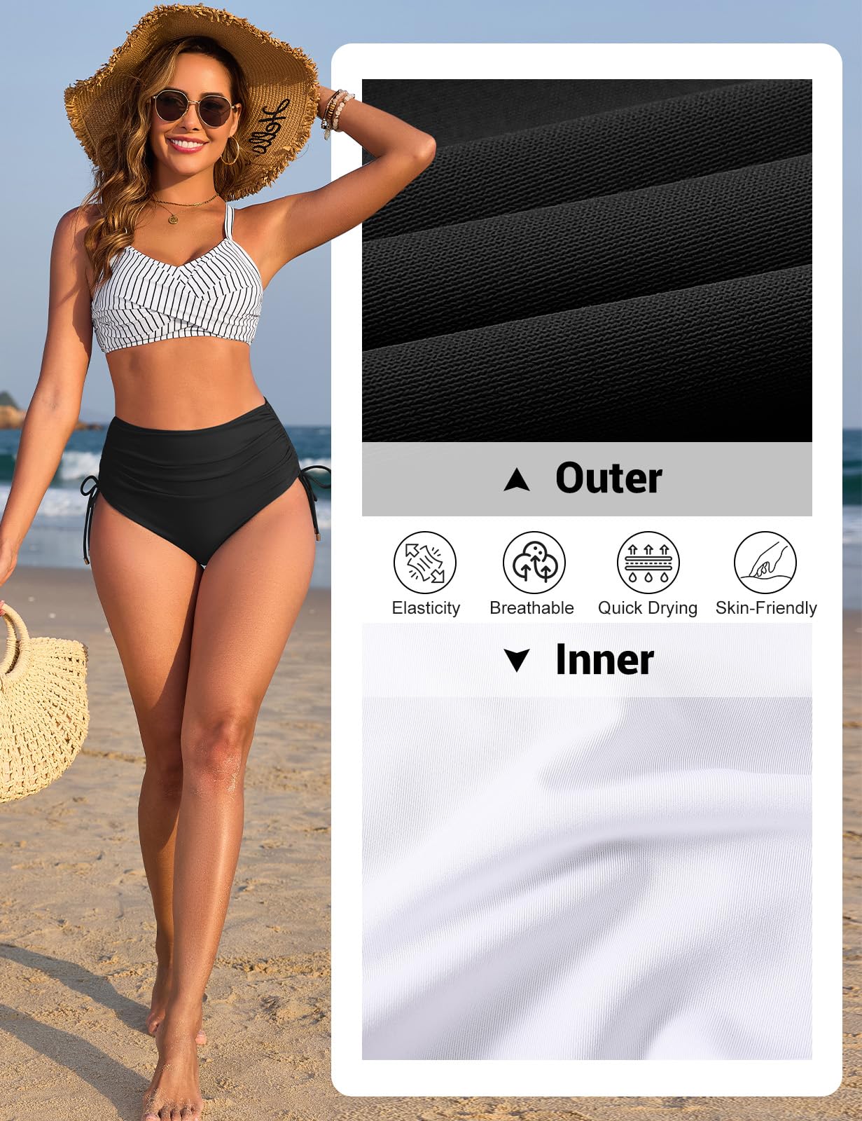 Bikini Mujer Conjuntos Push Up Traje de baño Sexy 2 Piezas Bikini Top Bottom Bañadores Reductores