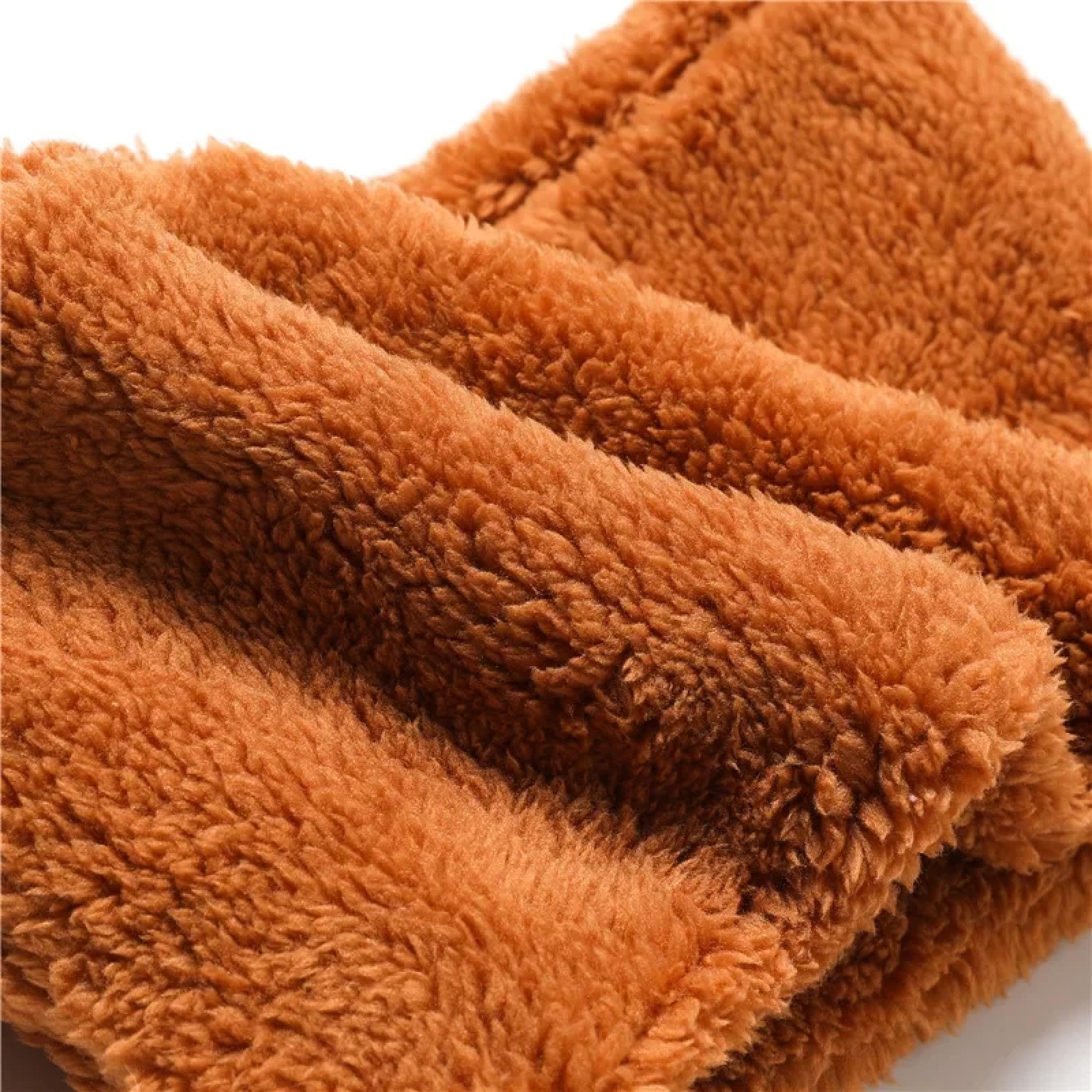 Sciarpa Donna Scialle Uomo Cappello Caldo Fazzoletto Sciarpa Solido Peluche Collo Grosso Sciarpe Uomo Donna