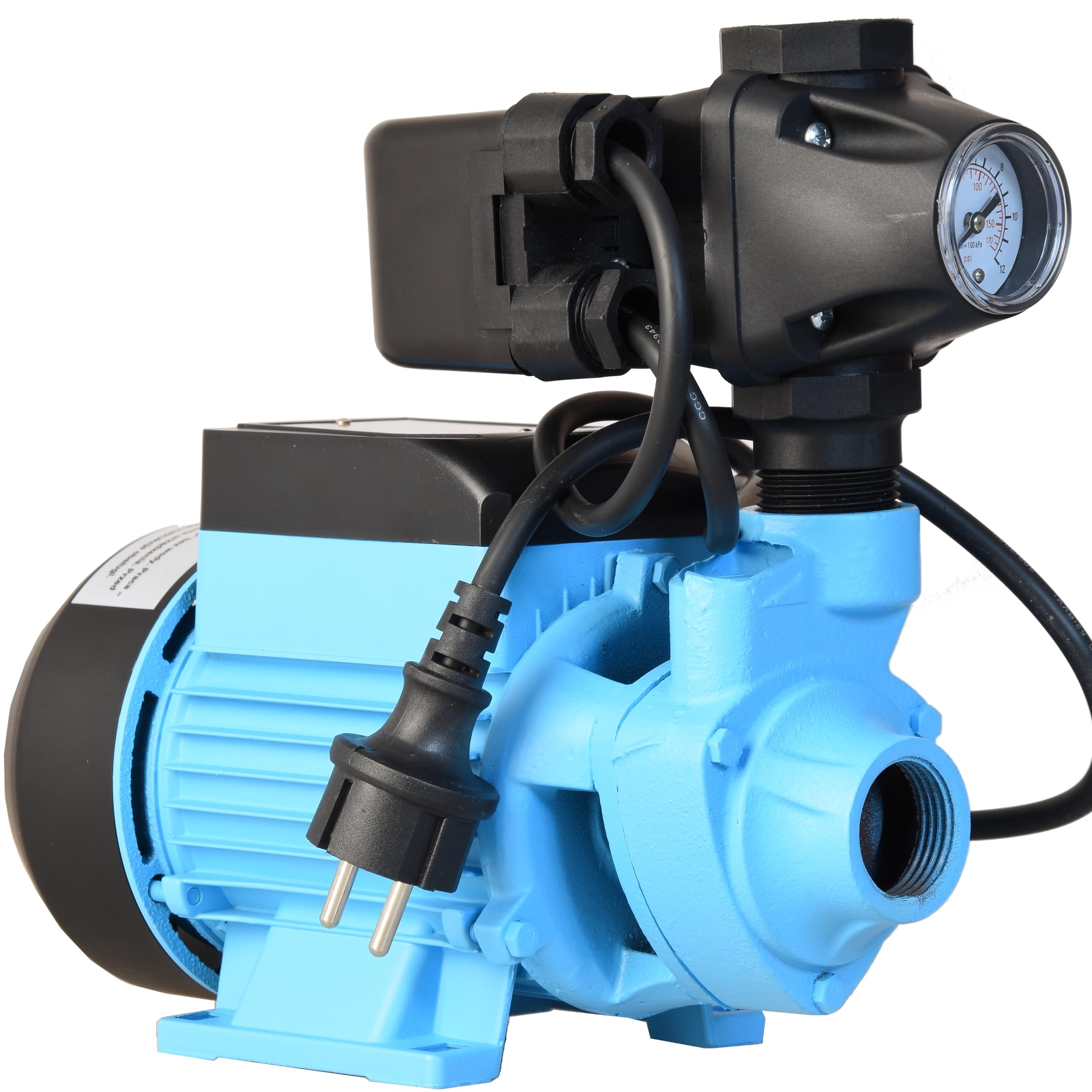 Pompa dell'acqua QB 60 - Pompa da Giardino (370 W, 2100 l/h, altezza di mandata 39 m) - con Attrezzatura Integrate - Moderno Pressostato per Acqua Pulita - per Irrigazione per Serbatoio a Pressione