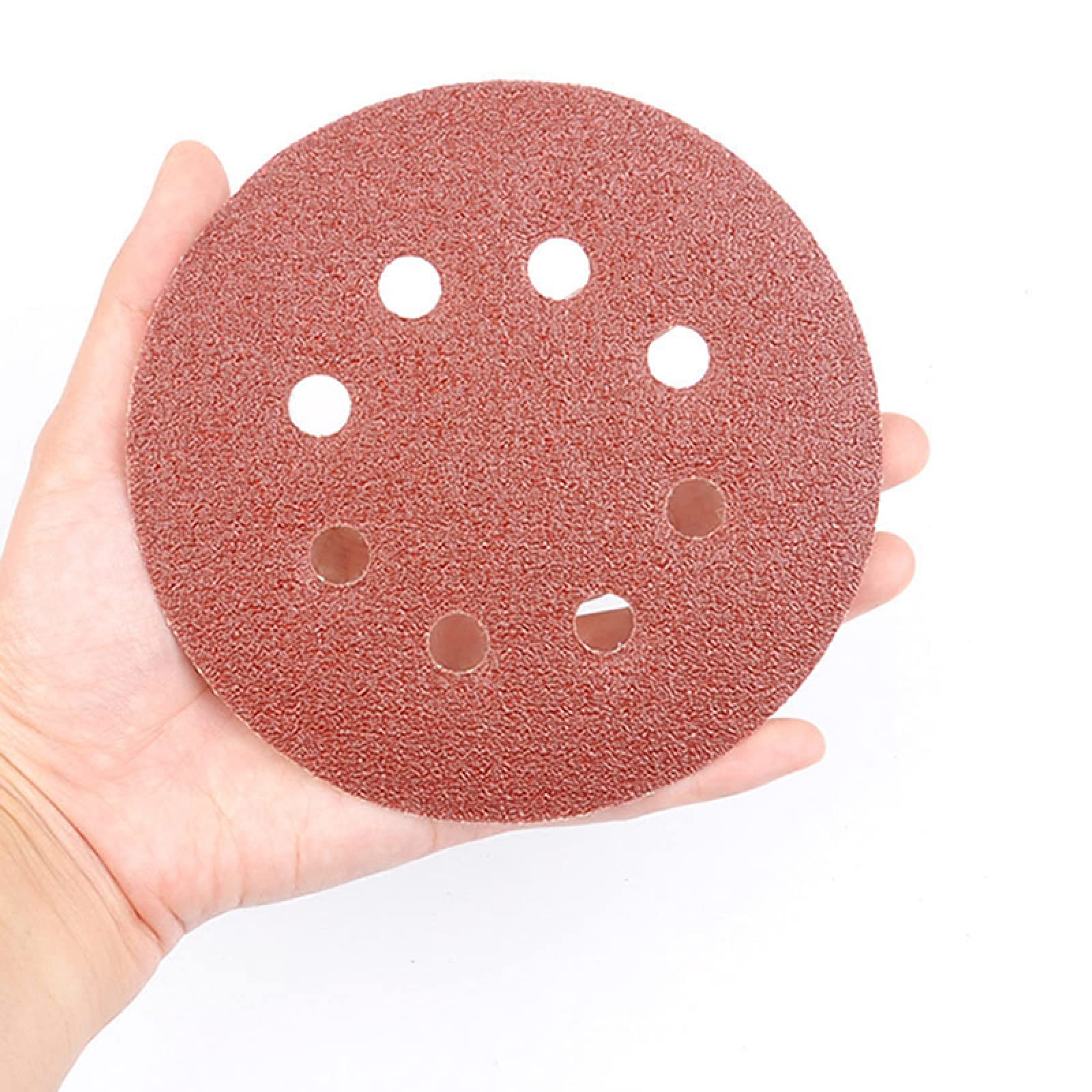 60pcs 5 Inch 125mm Round Sandpaper Sanding Disc Eight Hole Disk Sand Sheets Grit 80-800 Hook And Loop Polish Abrasive Tools