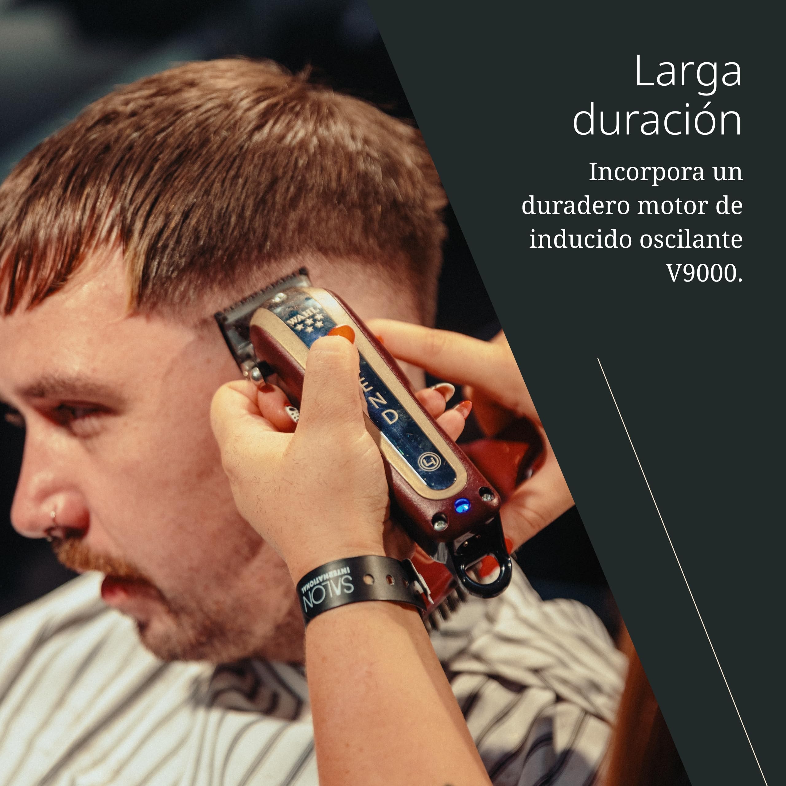 Wahl Cordless Legend, Cortapelos Inalámbrico para Degradados | Cortapelos Inalámbrico, Motor de Alto Rendimiento, 8 Peines, hasta 100 Minutos de Autonomía, para Degradados y Pelo Grueso