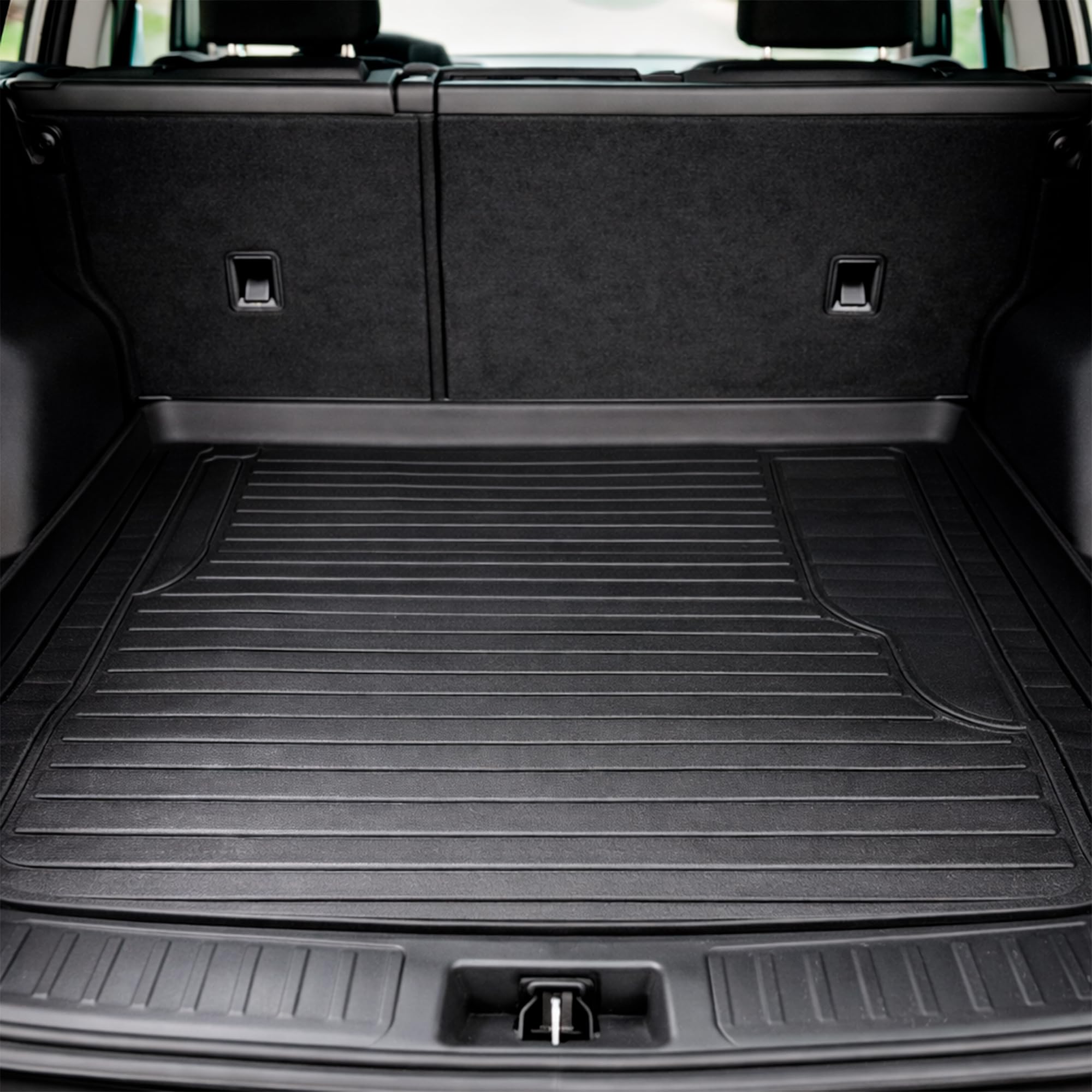 Alfombrillas Coche Universal Pack 5 Piezas Interiores (2 Delanteras + 2 Traseras + Alfombrilla Maletero Coche), Alfombrillas Coche Goma PVC Flexible Impermeables, Antideslizantes y Recortables