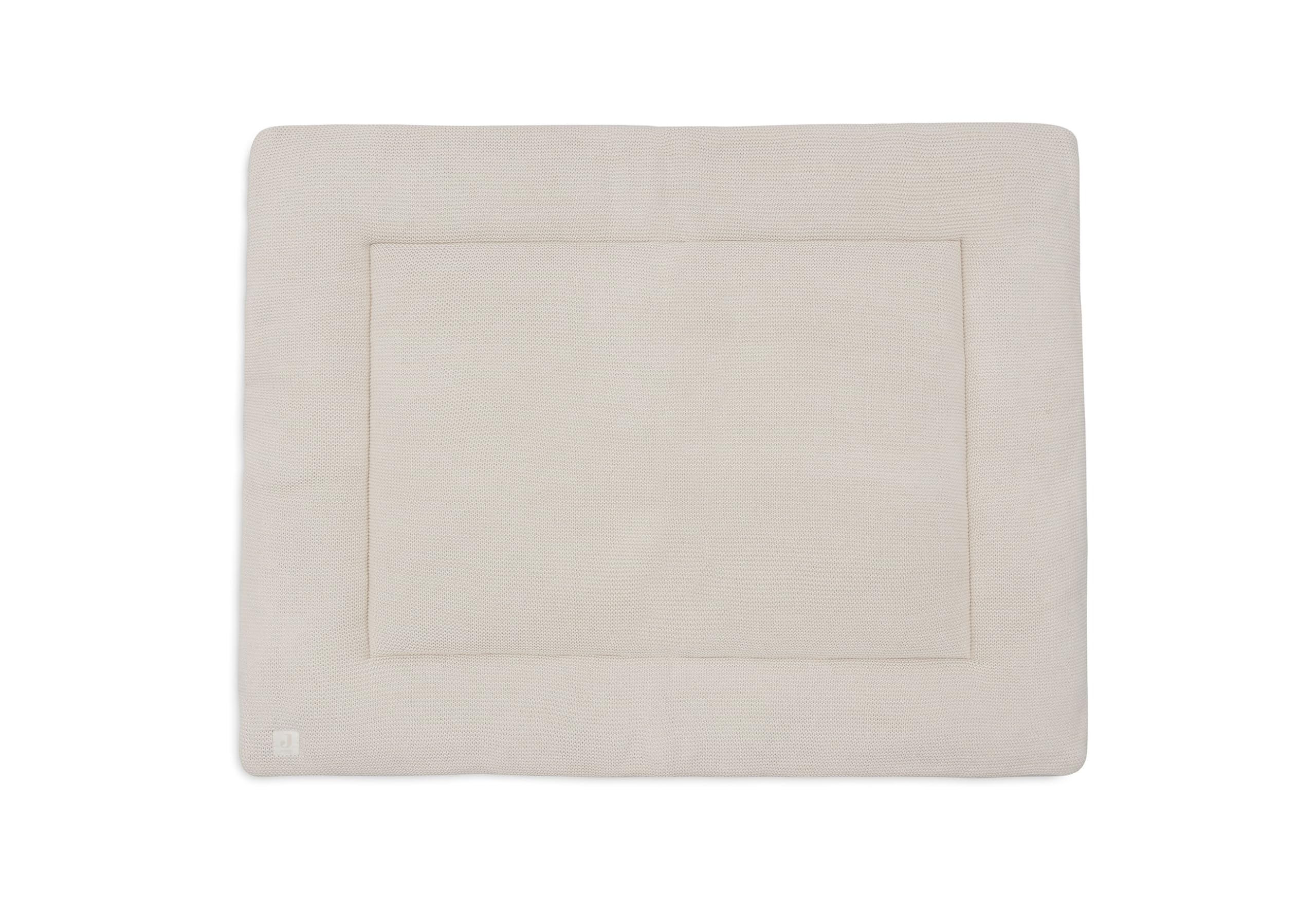 Jollein Koc do raczkowania dla niemowląt, Basic Knit, z owsianką, wkładka do kojca, 75 x 95 cm, certyfikat Öko-Tex, koc do zabawy dla niemowląt
