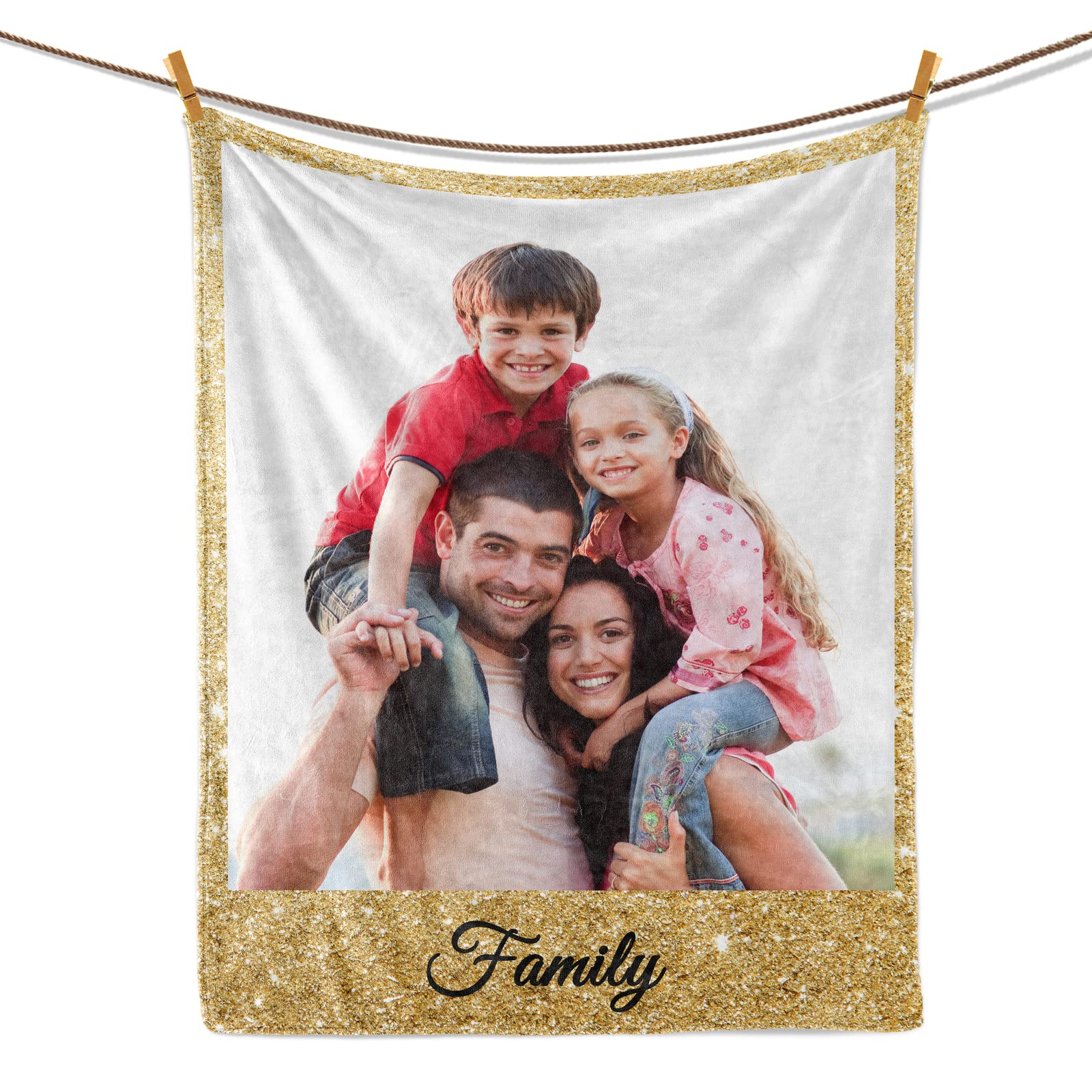 Custom Blanket with Photo Personalized Picture Text Blanket Customized Sofa Throw Blanket Personalized cobijas Funny Gifts for Christmas,Boyfriend,Dad,Mom,Friends,New Year,Birthday