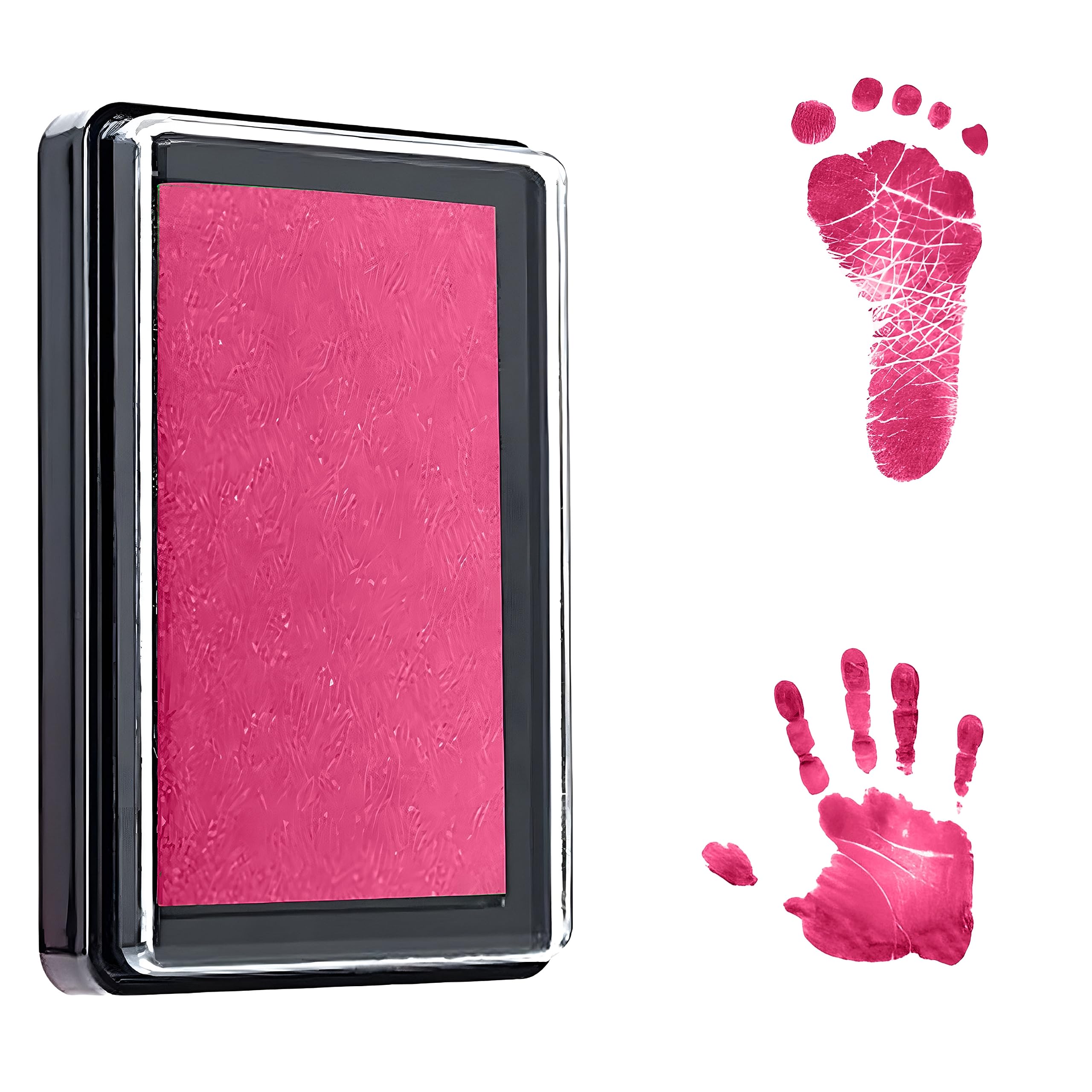 Bembika Baby Finger Print and Footprint Kit inkpad for Kids, Reusable Pad for Babys Hand and Foot Impression Safe and Non Toxic Ink Pad for Baby Foot Prints and Handprints � (Pink) (B0CDGVCM9L) Amazon Price History, Amazon Price Tracker