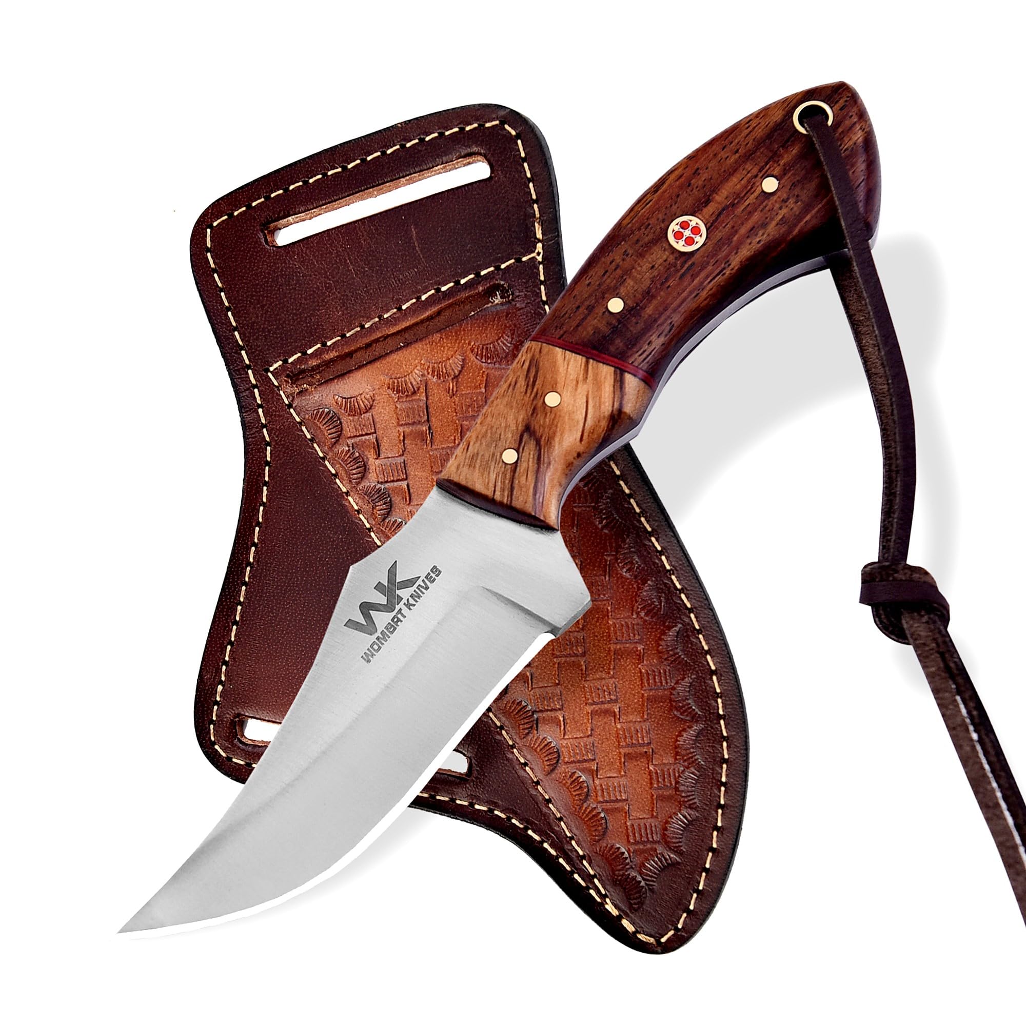Handmade Cowboy Knife with Leather Sheath