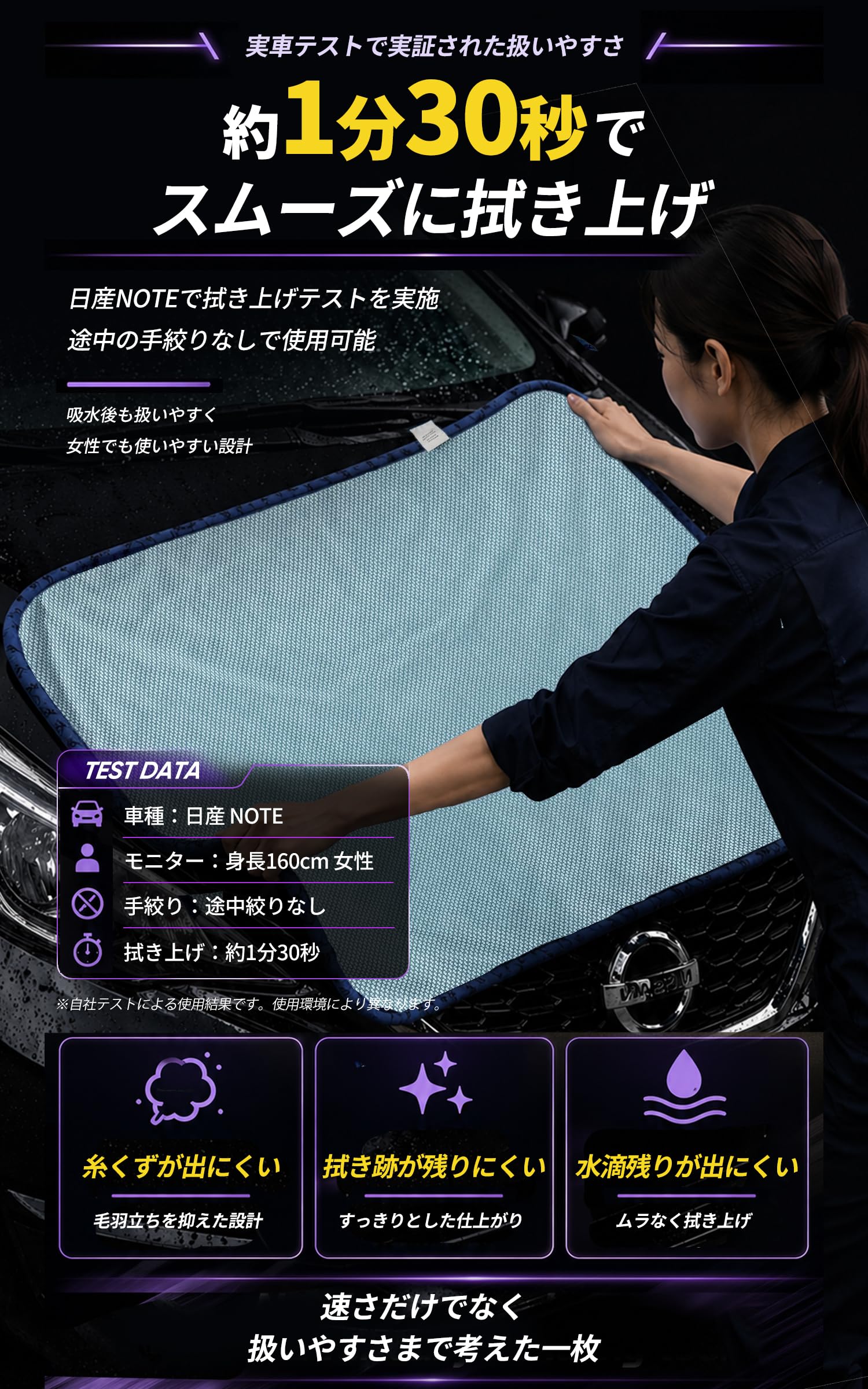 Amazon.co.jp: SHSCLY シスクレー 洗車タオル マイクロファイバー 厚手