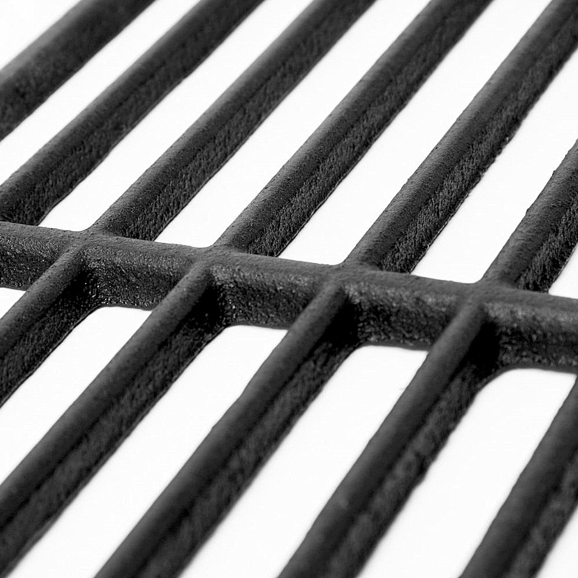 BBQ-Toro Griglia in ghisa (2 pezzi) | smaltata | 27,5 x 41,5 cm ciascuna | Griglia in ghisa per barbecue a gas, barbecue a carbonella | Adatta per Tepro Toronto, Aktiva Angular, El Fuego Montreal