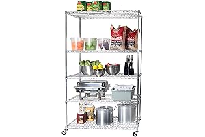 Seville Classics UltraDurable Heavy Duty NSF Solid Steel Wire Rack Storage Unit Organizer