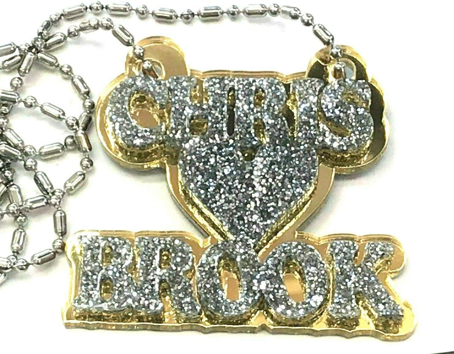MIRROR MANIA Name Plate Custom Couple Necklace Personalized Nameplate Name Laser Cut, Gold Back and Diamond Look Letters, Made To Order, Any Names!