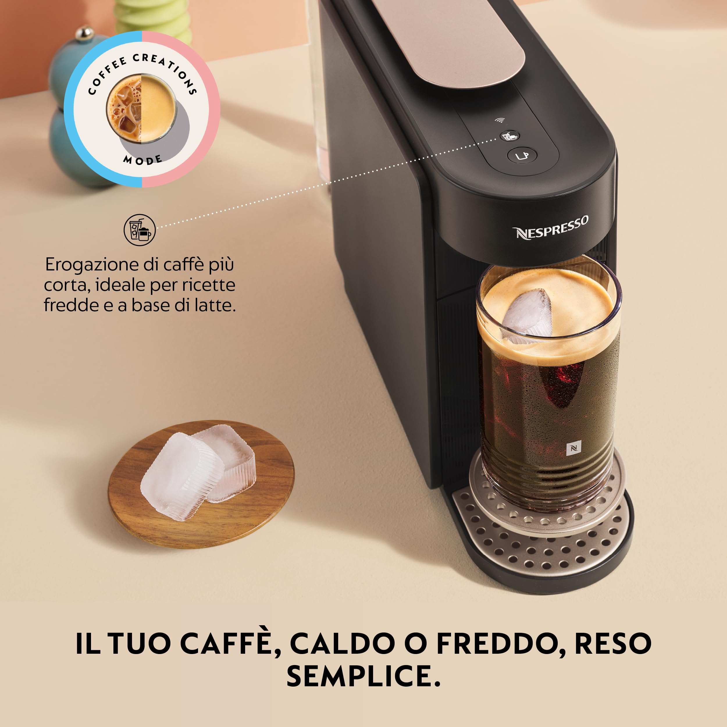 Nespresso Vertuo UP Krups XN9408K, Nuova Macchina caffè, Black, Sistema Capsule Nespresso Vertuo