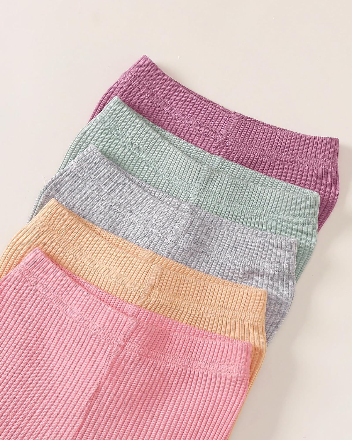 Toddler Baby Girl Pants Leggings 5-Pack Newborn Cotton Pants
