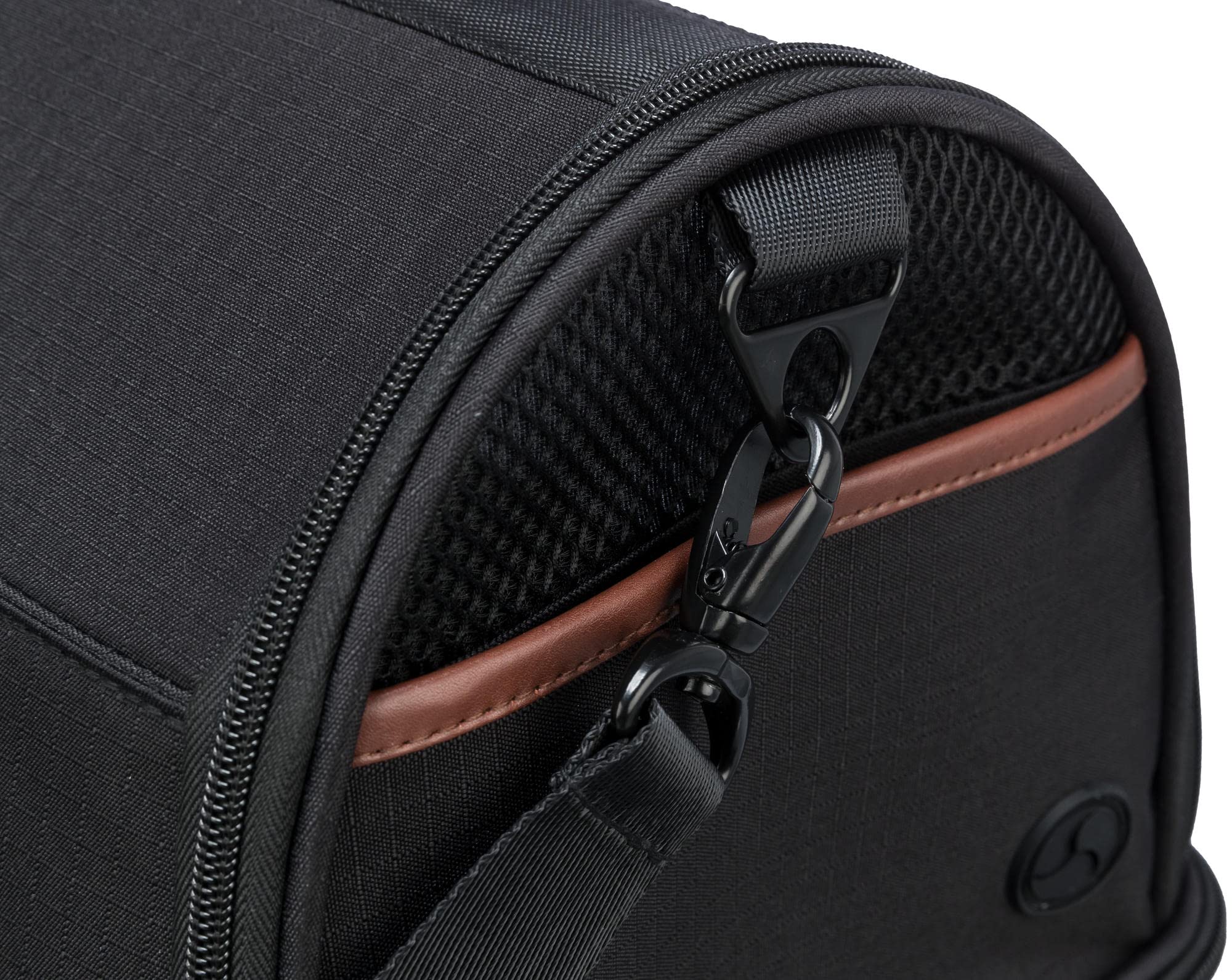 TRIXIE Airline Bag Gate, Avión Bolsa de Viaje para Perros, 28 × 25 × 45 cm, Negro - 28906