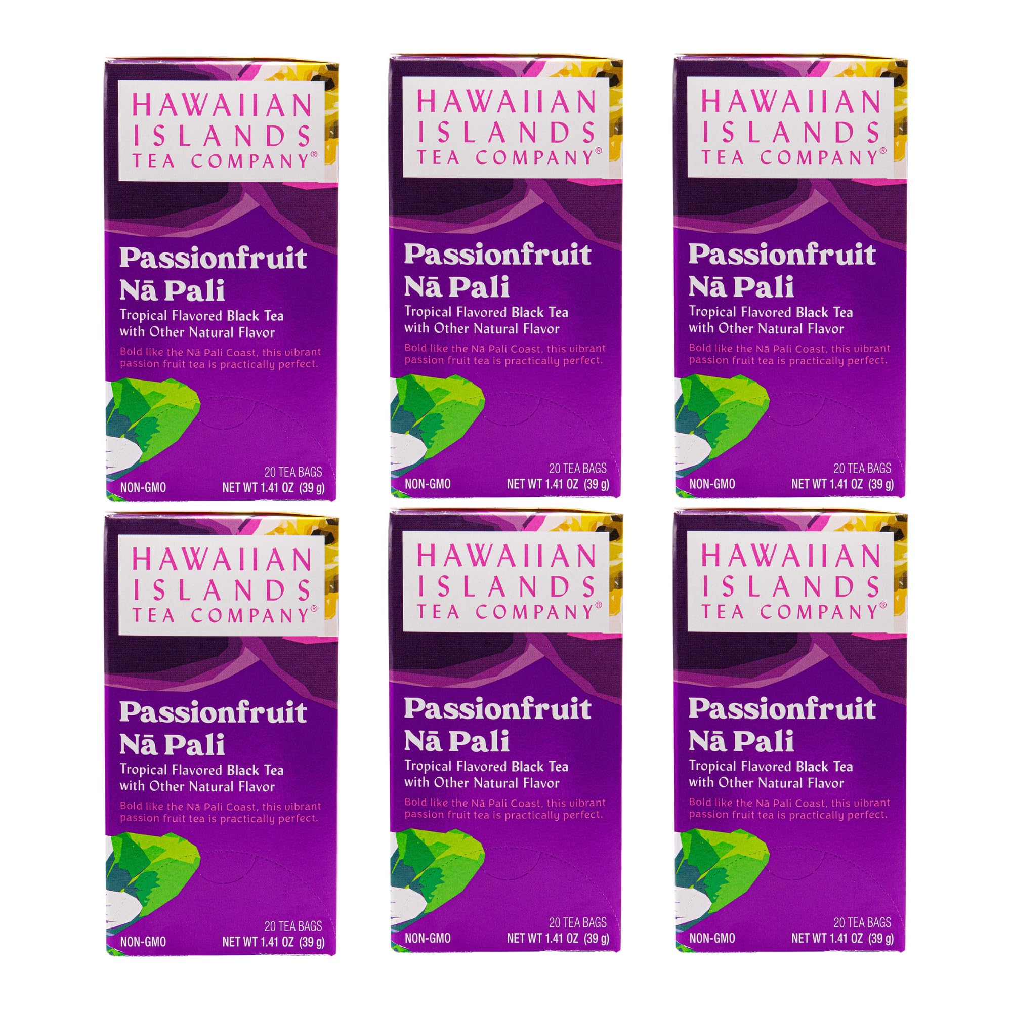 Hawaiian Islands Tea, Passion Fruit Napoli, 2 Ounce (Pack of 6)