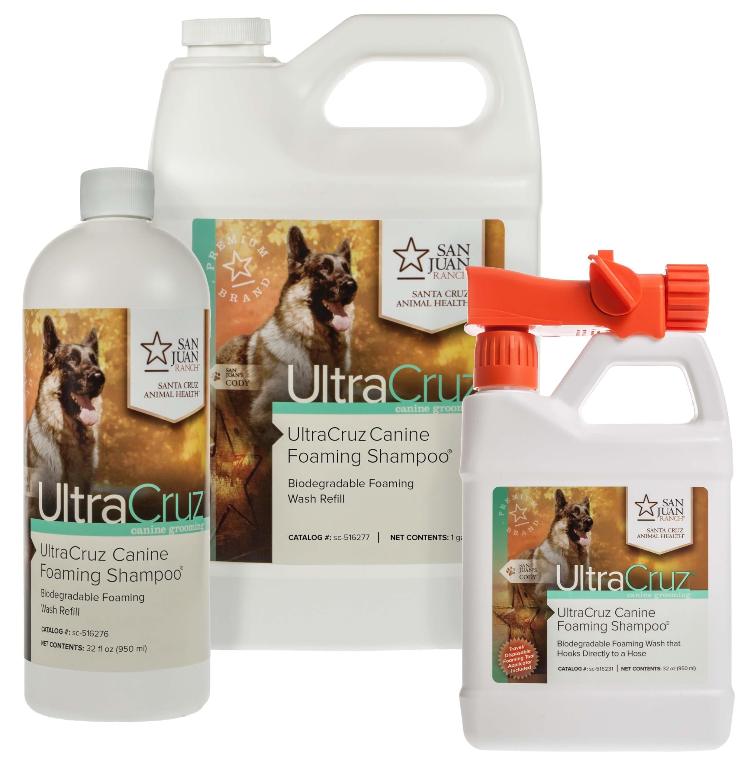 UltraCruz Canine Foaming Shampoo® dla psów, 32 uncje z aplikatorem podróżnym