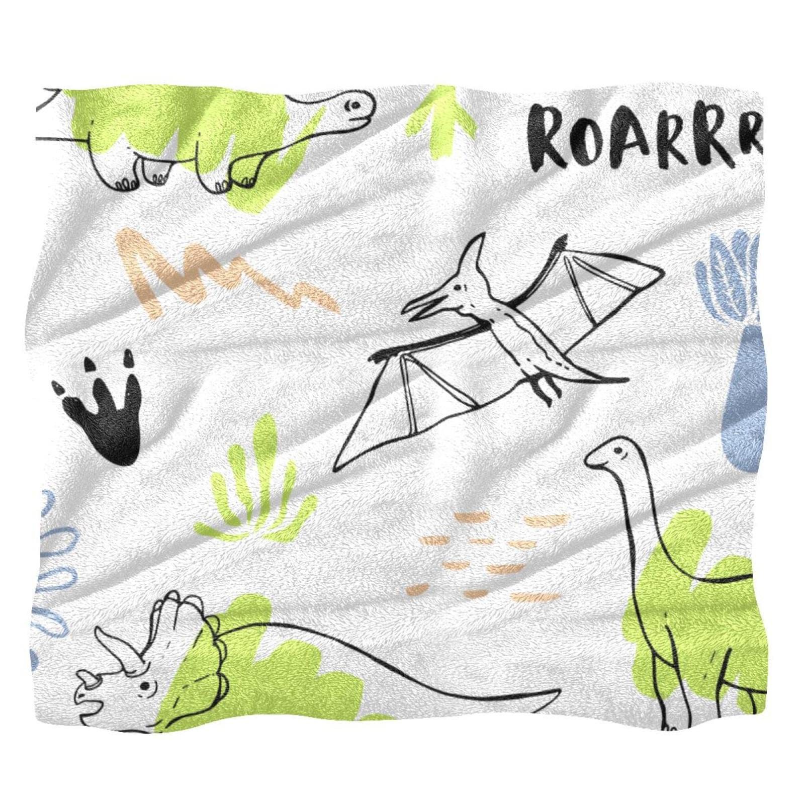 Couverture de lit dinosaure pour réchauffer les soirées lecture des enfants