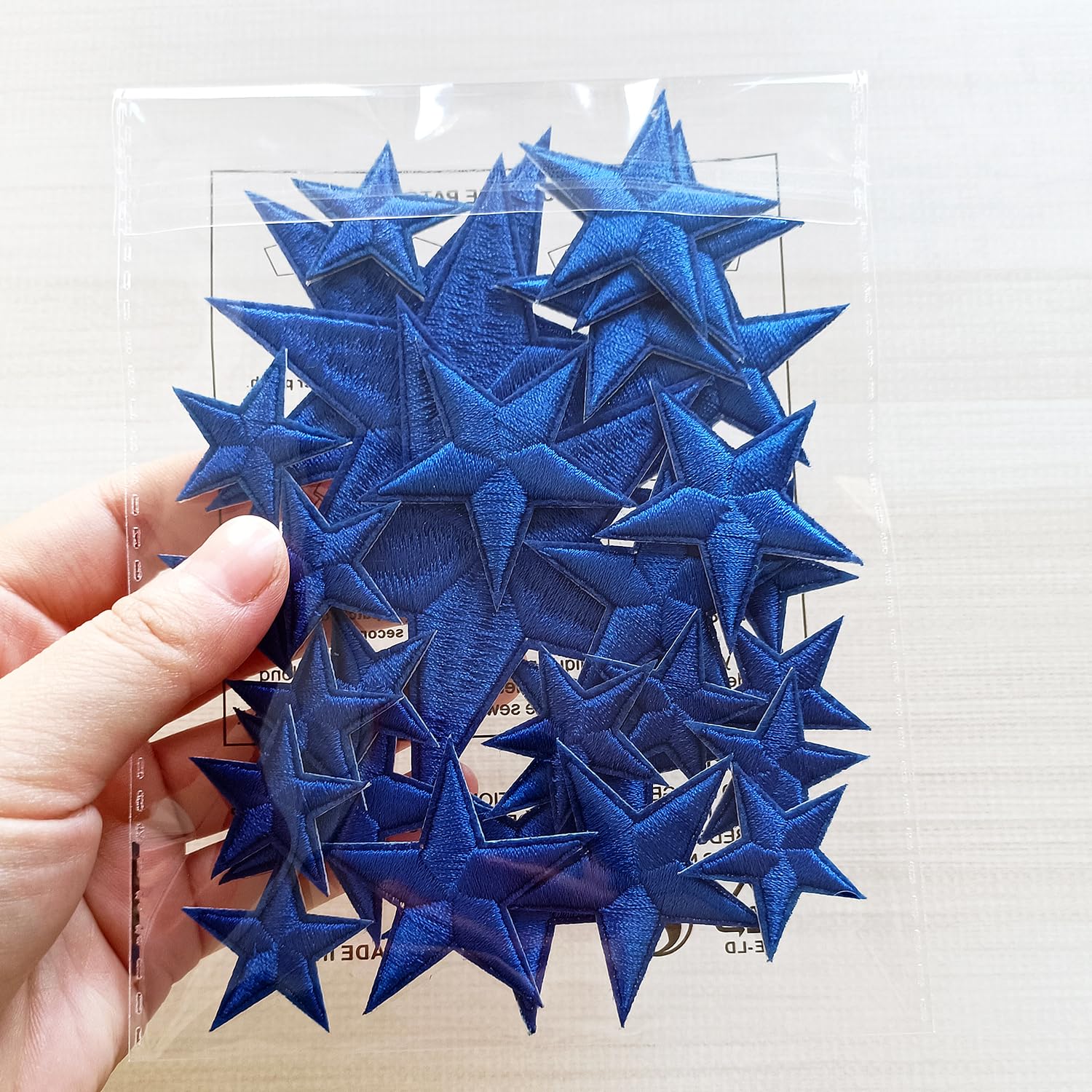 Zlettery 20 Parches Para Planchar Con Estrellas Moradas, Apliques Bordados Para Ropa, Chaquetas, Sombreros, Mochilas, Jeans (1.8 Pulgadas