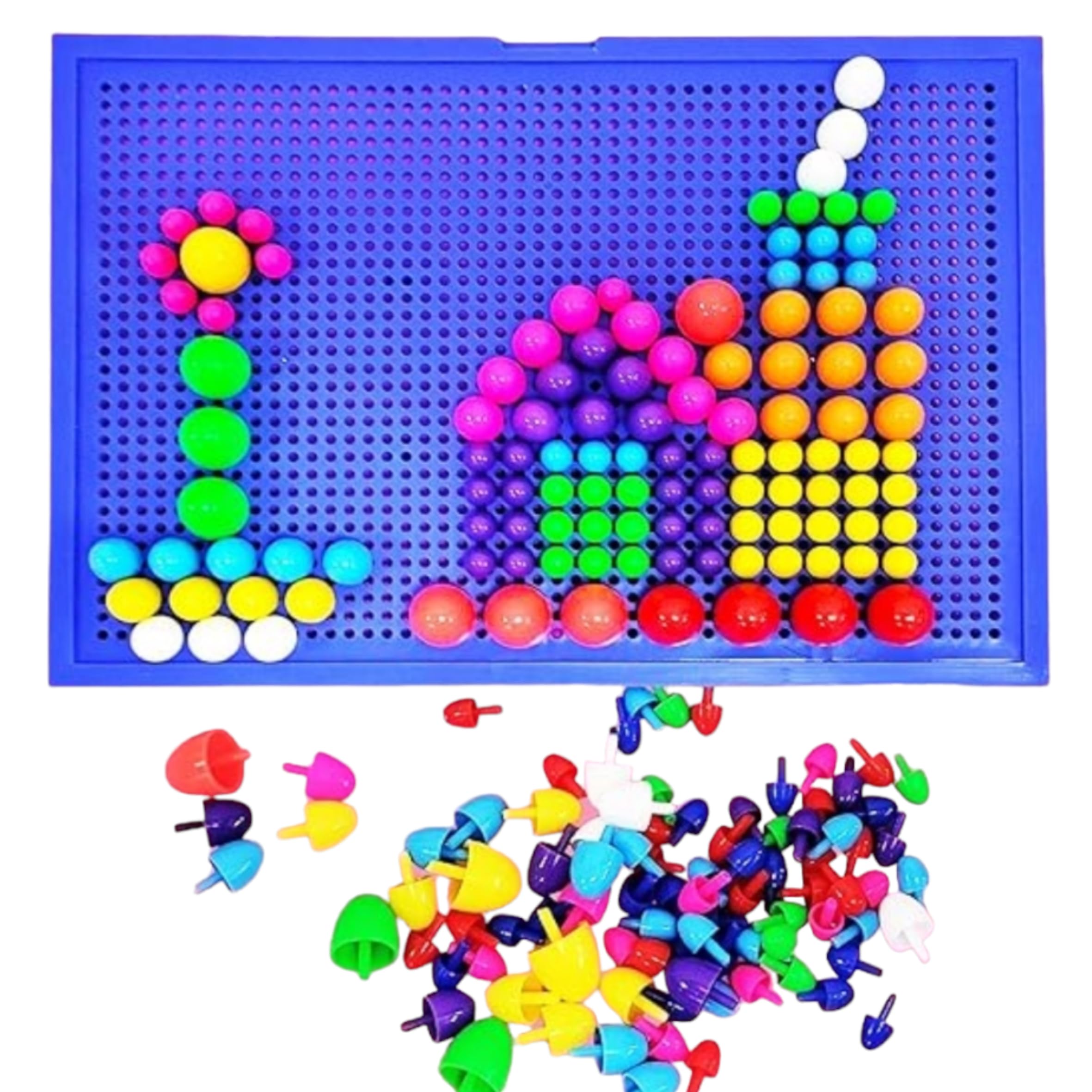 See full amazon price history chart for Parteet Creative Jigsaw Puzzle Building Nails Blocks | Colorful Nails | Pegboard Educational Toy for Kids (Multi Colour) Parteet Creative Jigsaw Puzzle Building Nails Blocks | Colorful Nails | Pegboard Educational Toy for Kids (Multi Colour) (B09ZPFZ28D) Amazon Price History, Amazon Price Tracker