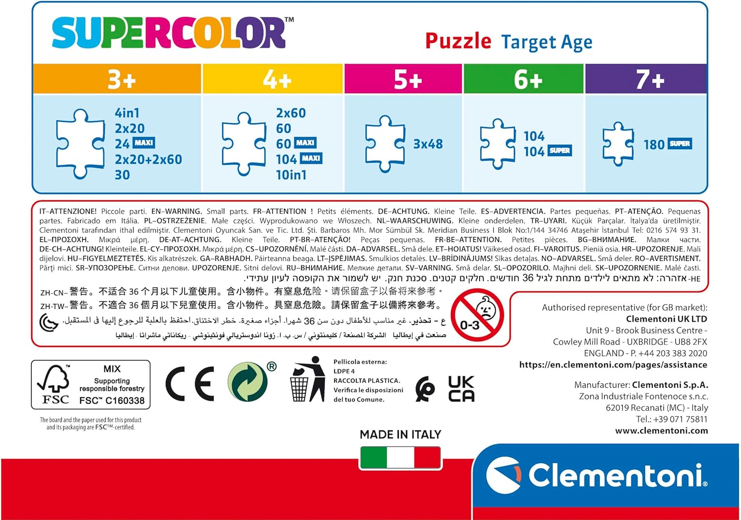 Clementoni - 20278 - Disney Animals Puzzle - 30 Pieces - Educational, Thinking and Patience Game - Quality Image - 33.5 x 23.5 cm - Ages 3+