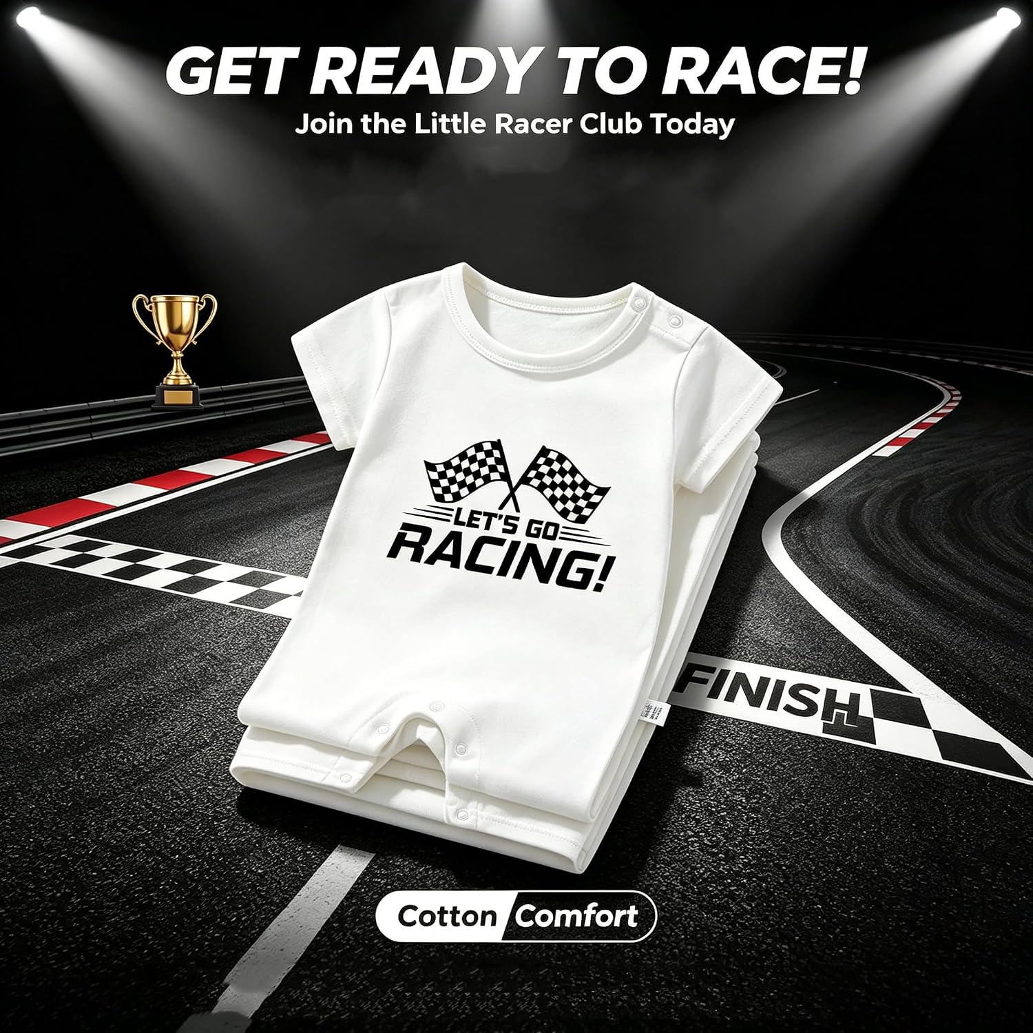 Let's Go Racing Dad Bodysuit, Checkered Flag Infant Outfit, Matching Dad Toddler Race Outfits, Baby Shower Gifts