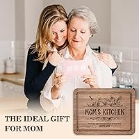 Engraved Walnut Cutting Board for Mom - 'The Secret Ingredient is Always Mom's Love' | Birthday Mother's Day Gift 11x8.5in