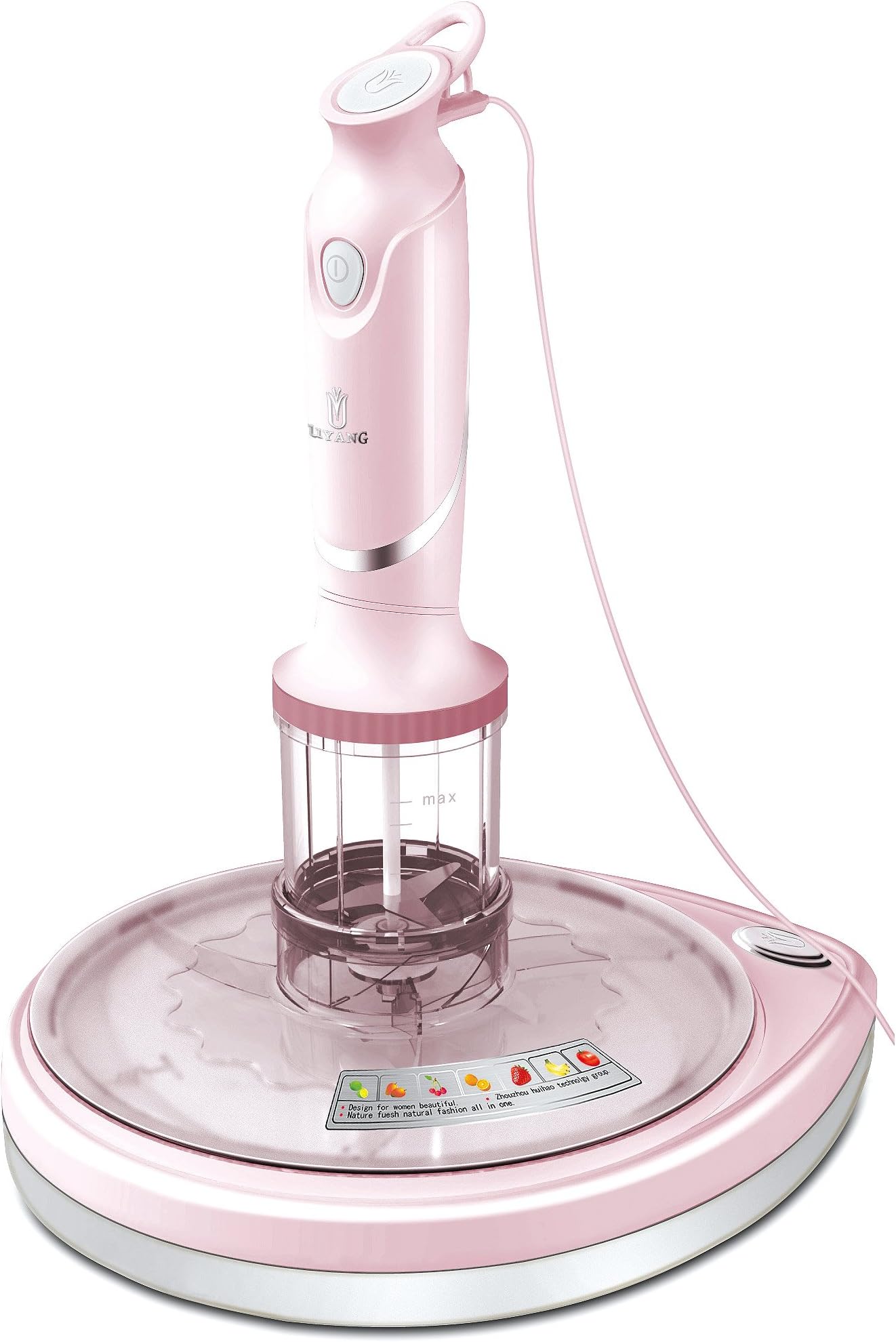 Fruit and Vegetable Facial Mask Maker Face Care Machine, Uyang Natural Beauty Personal Care Mask Maker,easy for Every Day Use (Pink)
