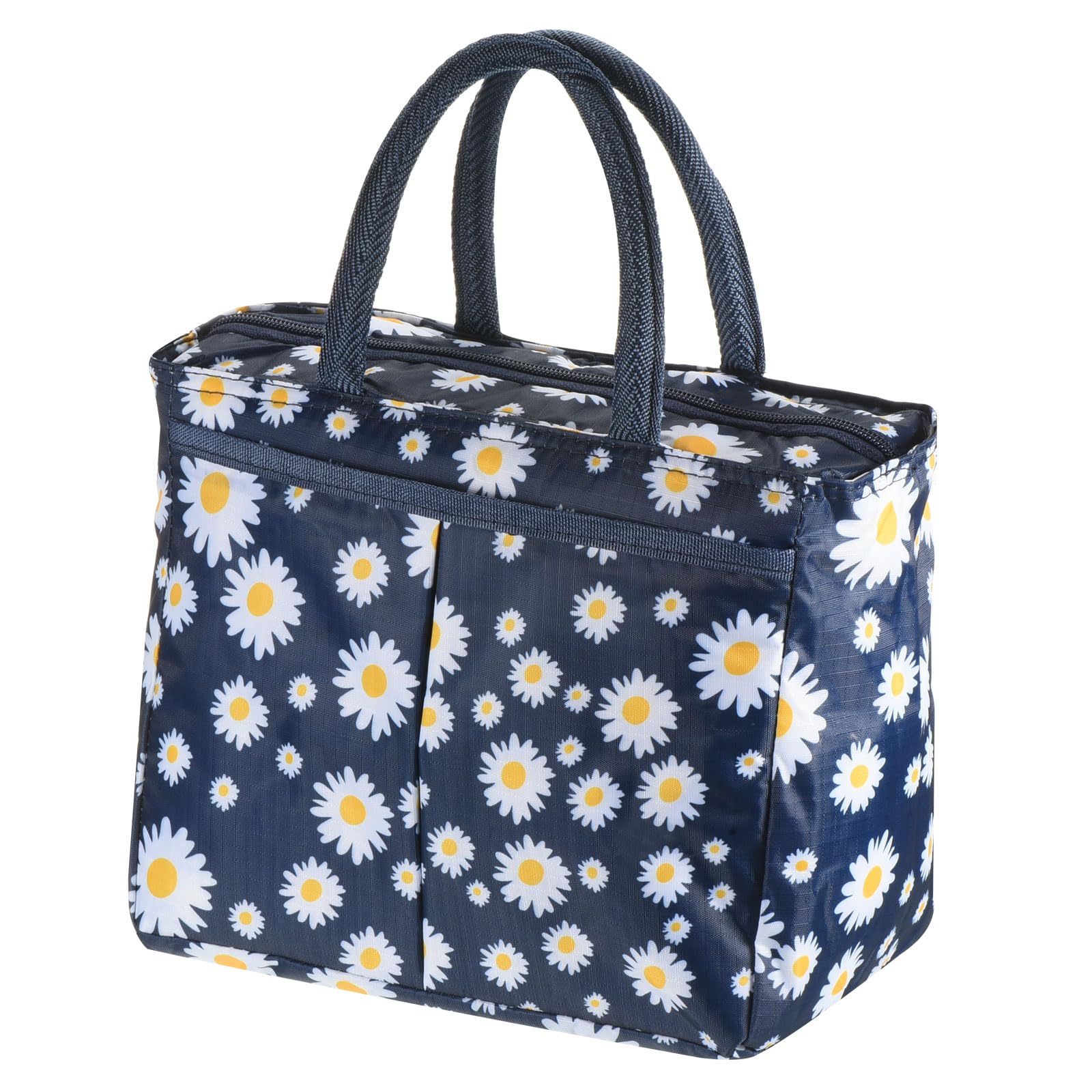 PATIKIL Isolato Pranzo Borse, Bento Borse Termiche Pranzo Tote Portatile Cibo Contenitori Borsa con Tasche per Ufficio Campeggio Picnic, Nero