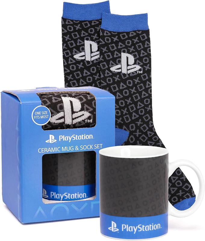 Mug And Socks One Size Gaming Remote 11oz Cup Game Merchandise