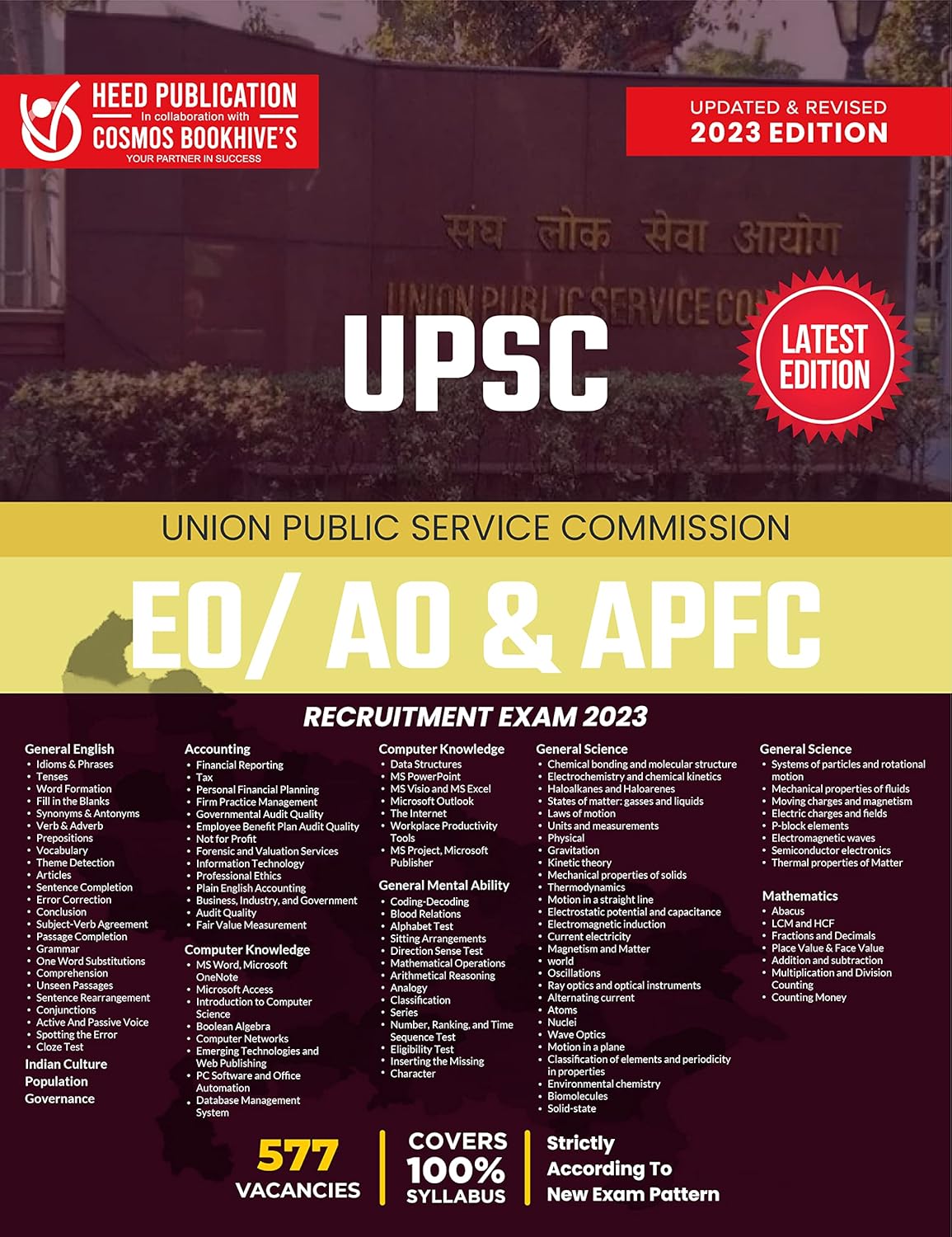 Buy UPSC EO AO & APFC Book Online at Low Prices in India UPSC EO AO
