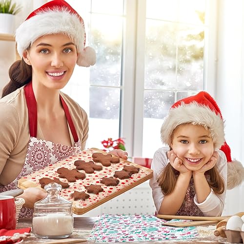 Miniatura 7 de Zezzxu 100 hojas de papel encerado de Navidad, papel pergamino de Navidad, papel a prueba de grasa, papel seco, papel de envoltura para canasta de