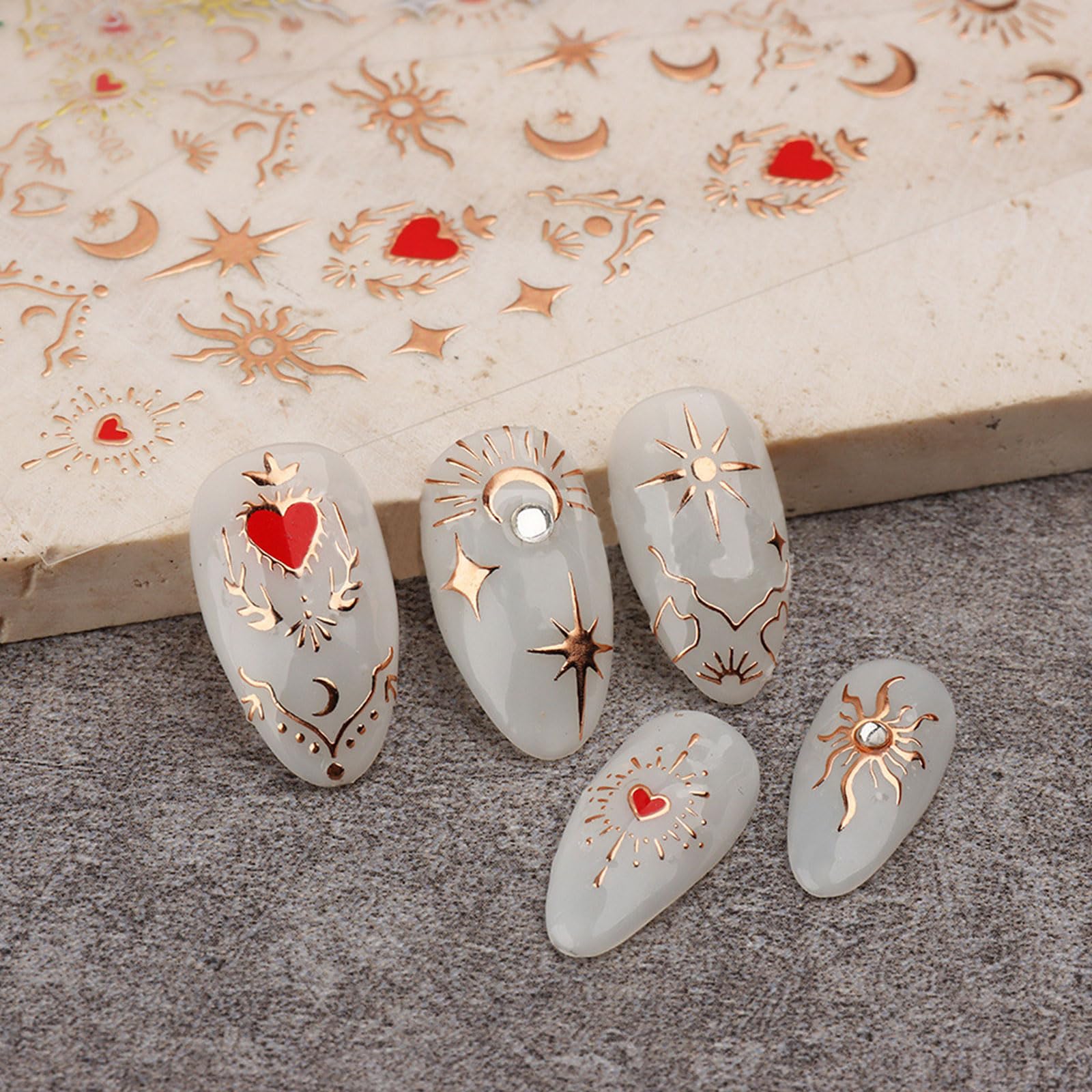 3dネイル ネイル ジェルネイル デコパーツ 星 月 ねこ ハチワレ ちいかわネイル❤️ 3D10本ぜーんぶキャラクターだと インパクト