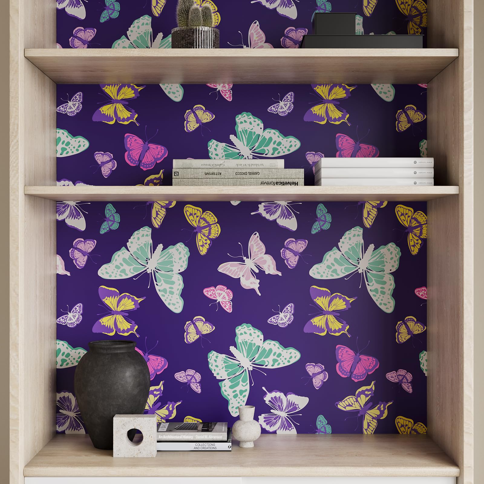 VaryPaper Vintage Lilac Floral Wallpaper Beige Contact Paper 44 - View #6