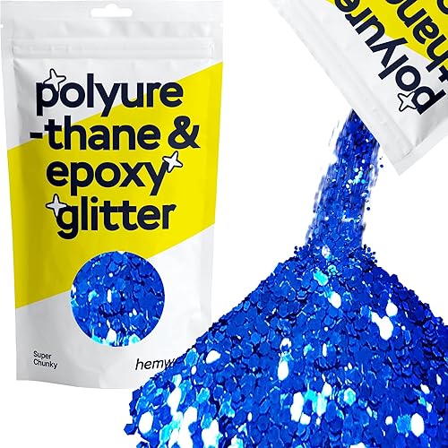 Hemway Purpurina de poliuretano y resina epoxi, 3.53 oz3.5 onzas, aditivo metálico de escamas de cristal para pisos, joyas, vasos, pigmento de