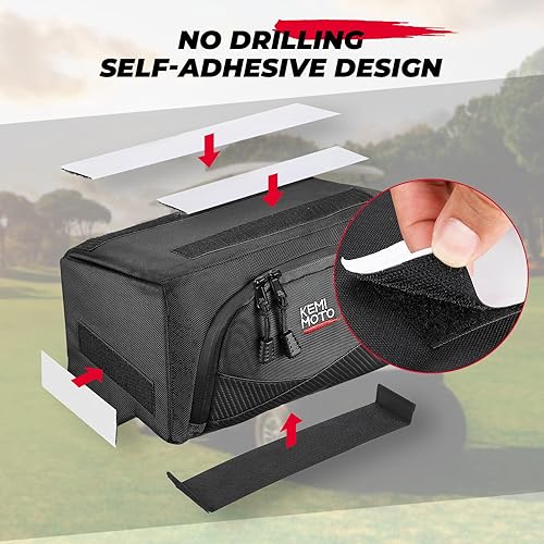 Miniatura 6 de KEMIMOTO Bolsa de almacenamiento para carrito de golf compatible con Club Car Tempo, 1680D, bolsa organizadora sin perforaciones, impermeable, color