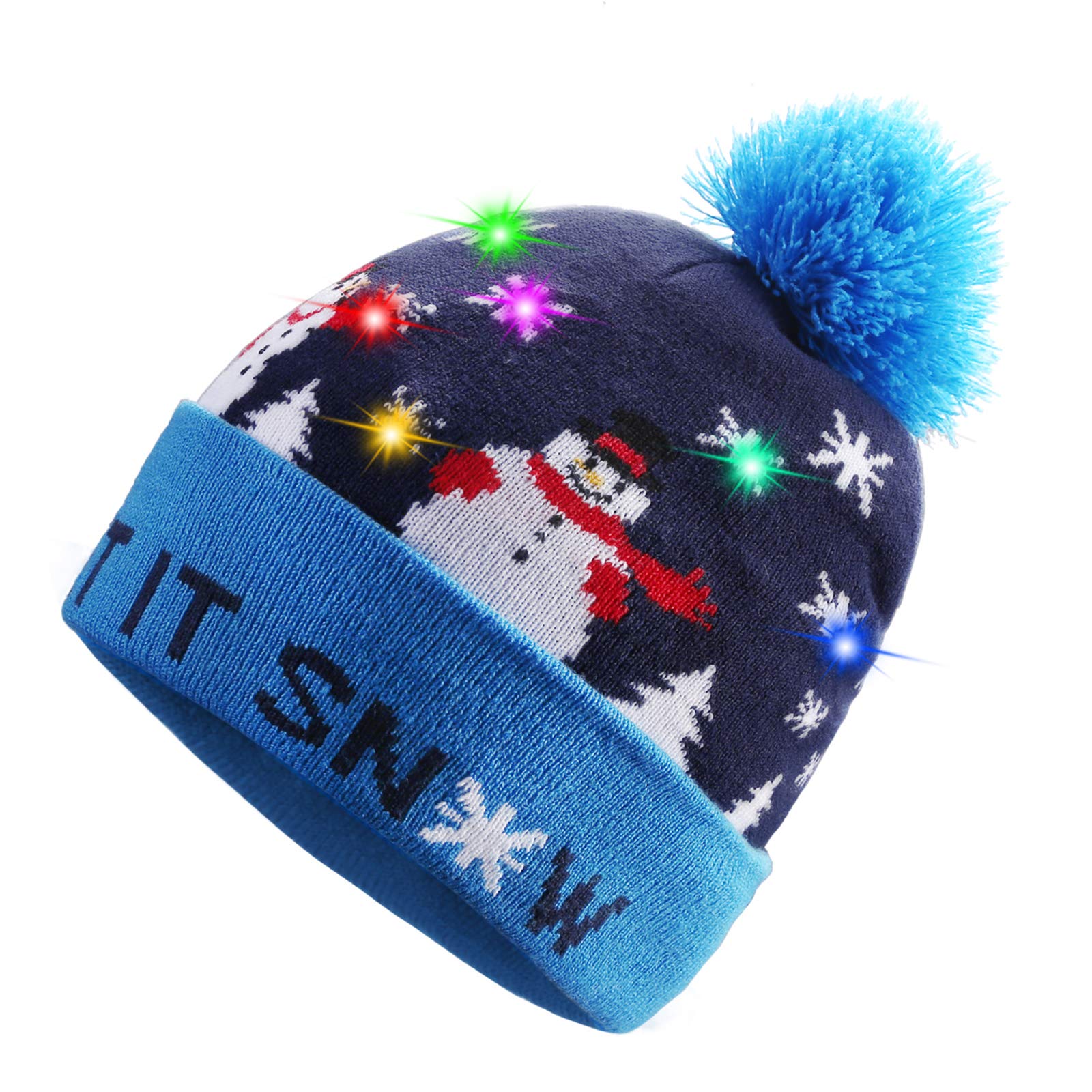 TAGVO LED Light Up Hat Beanie Knit Cap 