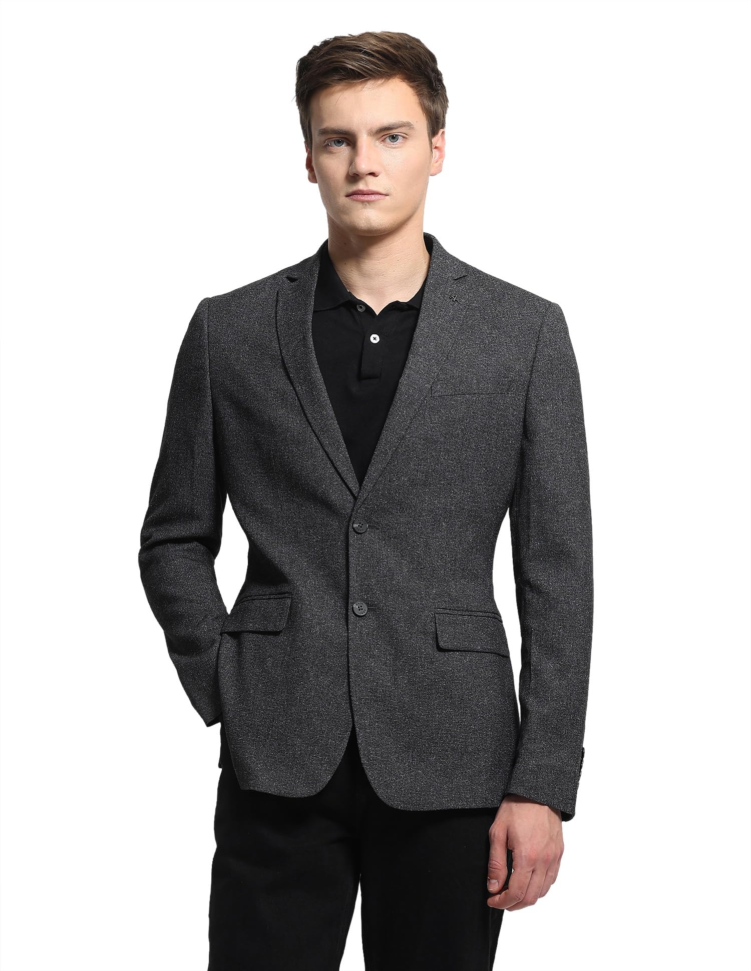 arrow Men's Heathered Zero Calorie Slim Fit Blazer-picture-26