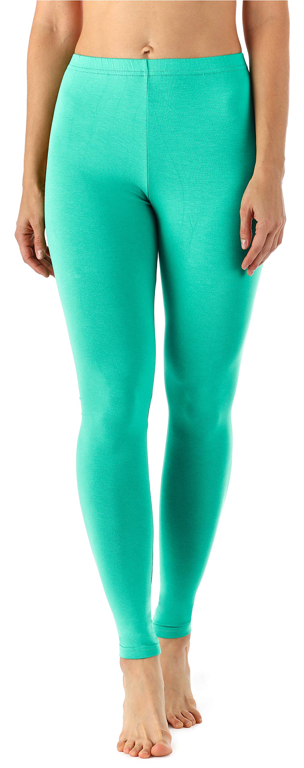 Merry Style Leggings Lunghi Donna in Viscosa con Elastan Ampia Pantaloni Donna Banda Elastica Leggins Donna per Casa Palestra Tempo Libero MS10-143