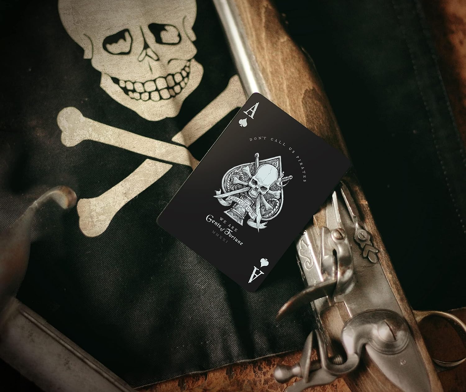 Gents of Fortune Playing Cards Black Flag Edition Waterproof Gent Supply